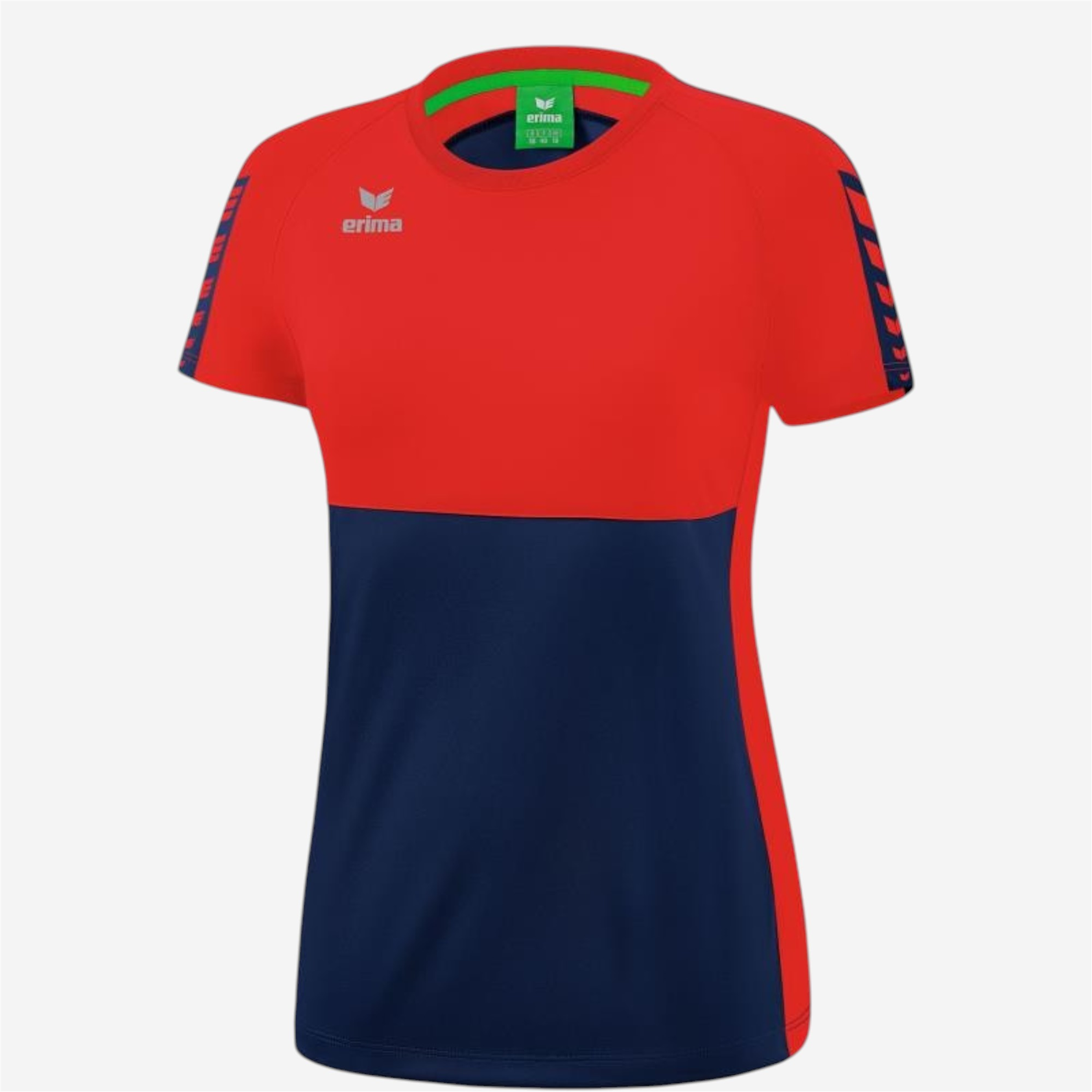 Maillot manches courtes erima femme - navy/rouge - Sports Collectifs - Handball - ERIMA-Decathlon PRO - Clubs - Entreprises - Collectivités -
