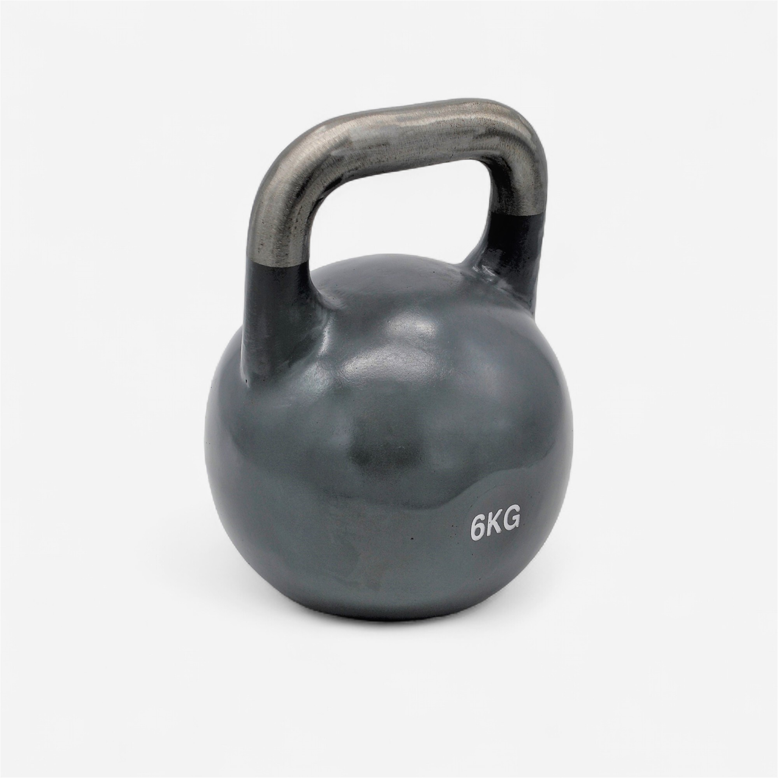 Kettlebell compétition 6kg grise - Barres, poids, disques, wall, etc... - FIT & RACK- Clubs - Entreprises - Collectivités - Associations