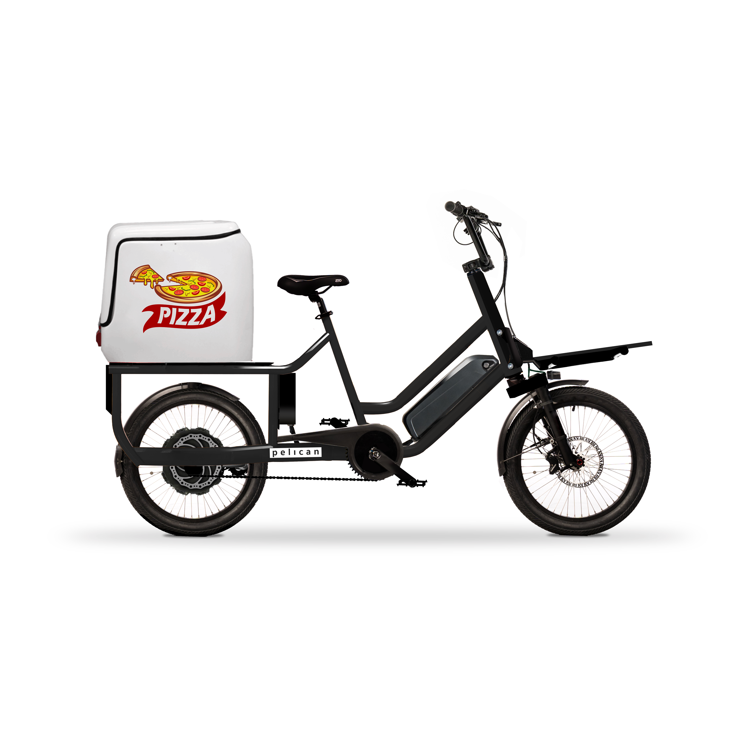 Pelicanbike plat avant + top case pizza - Vélos & Accessoires - Pelican- Clubs - Entreprises - Collectivités - Associations