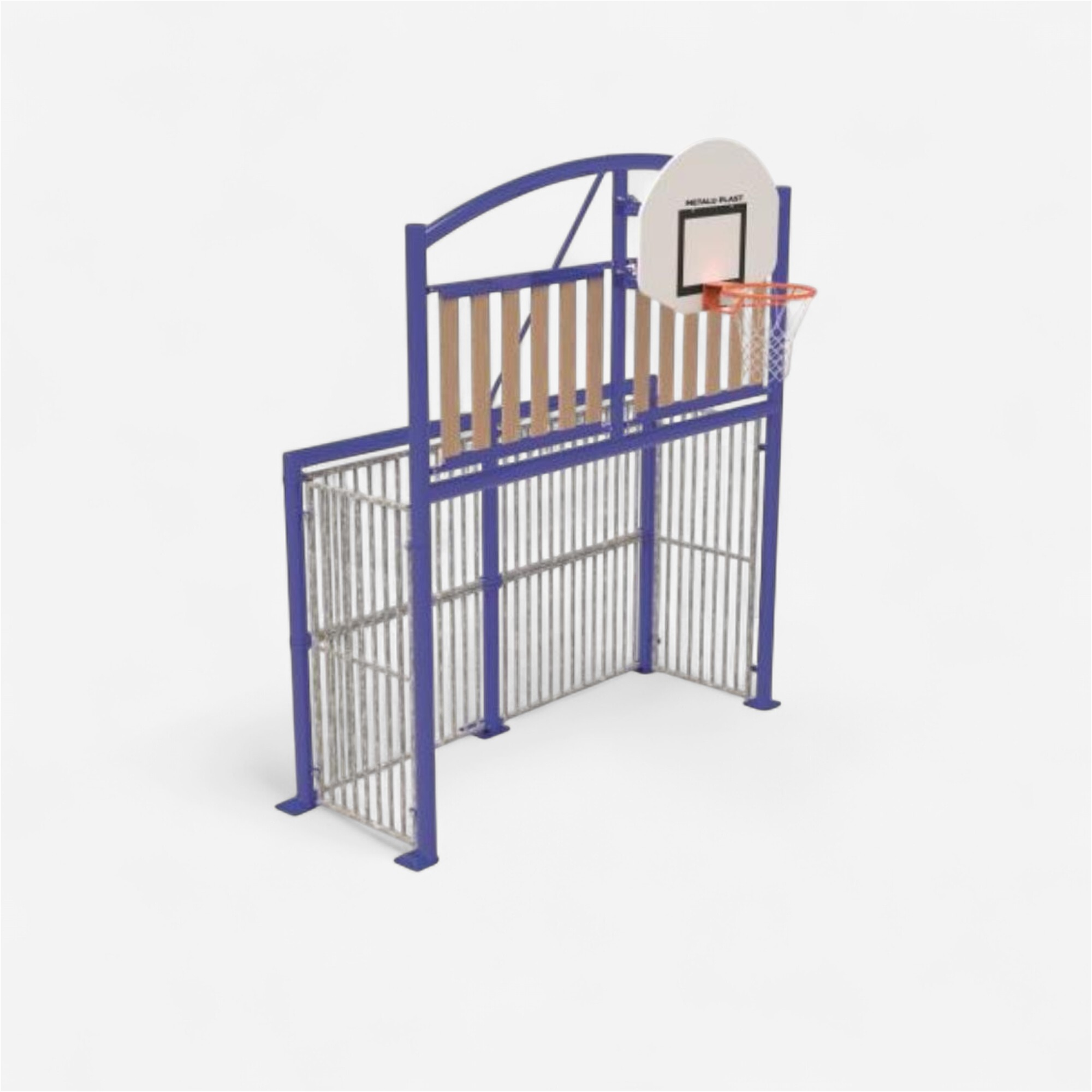 But multisports classic wood platines metaluplast - Equipement Multisports - Terrain multisport, aménagement de terrain - METALUPLAST-Decathlon PRO -