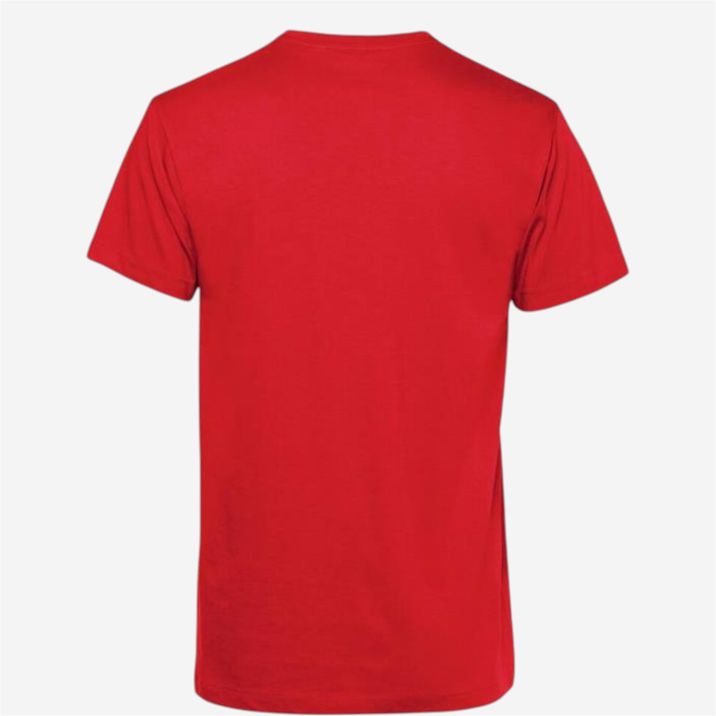 T-shirt droit en coton manches courtes rouge homme | La Halle