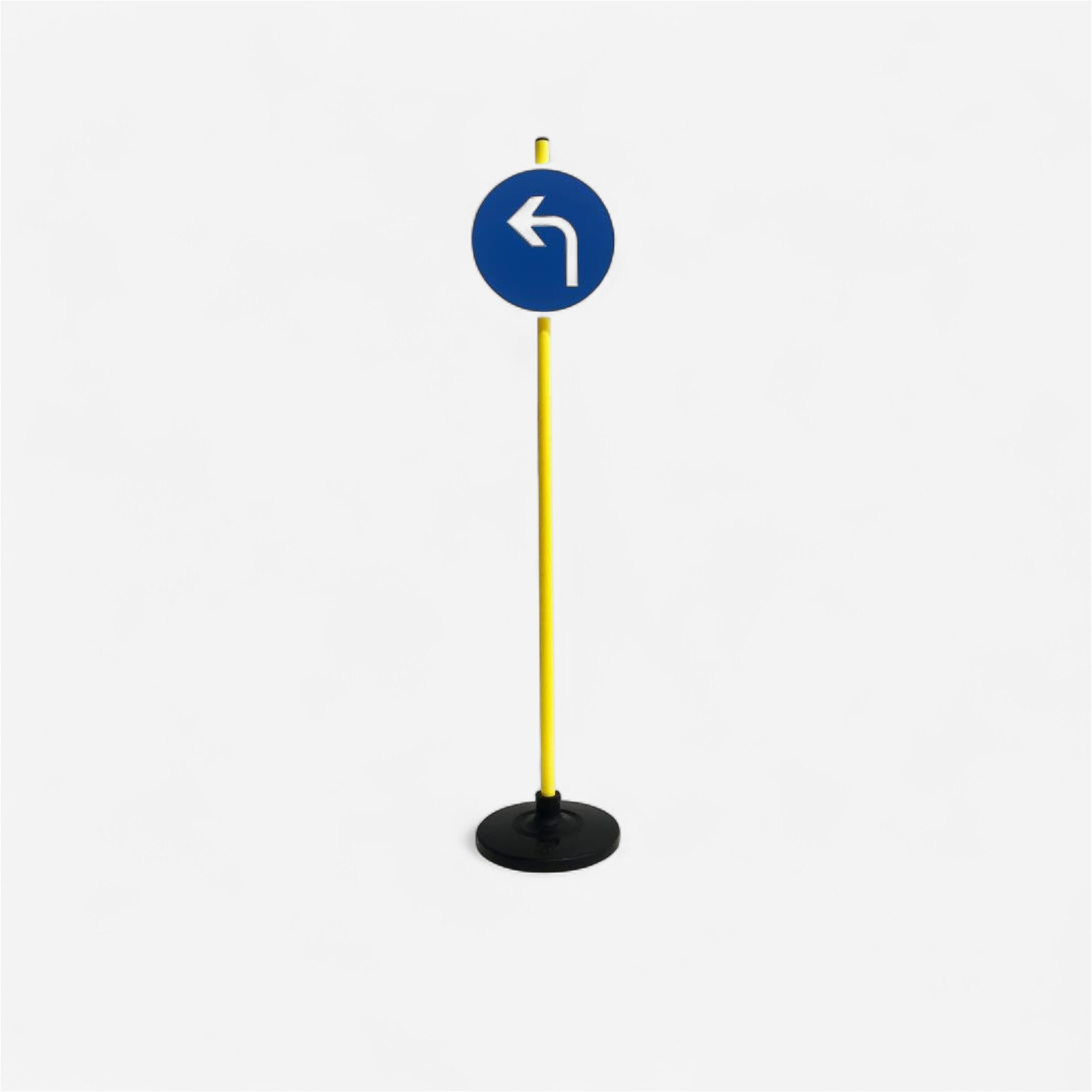 Panneau de signalisation obligation tourner à gauche - Vélos & Accessoires - IMAGE FIX- Clubs - Entreprises - Collectivités - Associations
