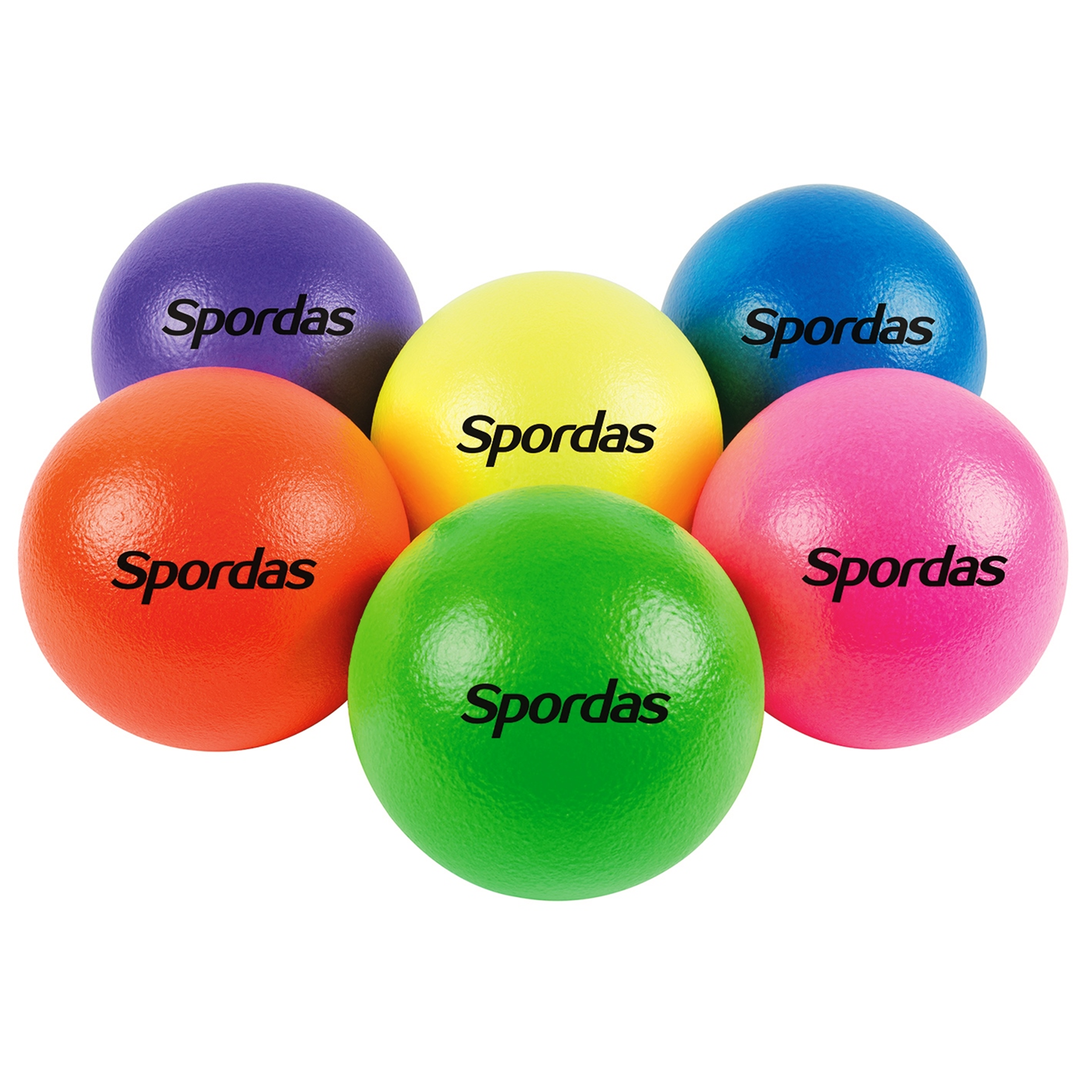 Lot de 6 ballons peau d'éléphant fluo - MEGAFORM