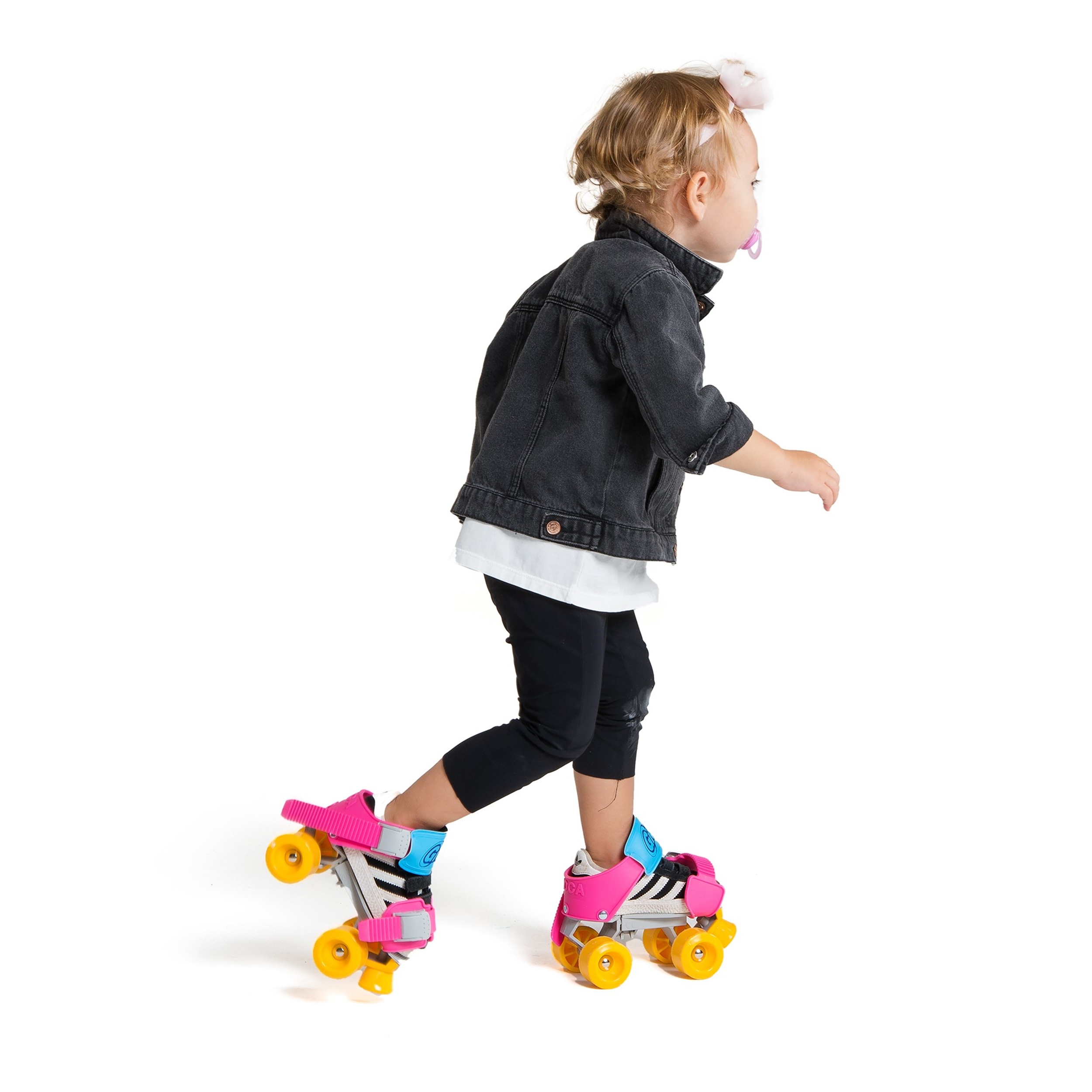 Patins à roulettes Gioca 24 36 rose pour les clubs et