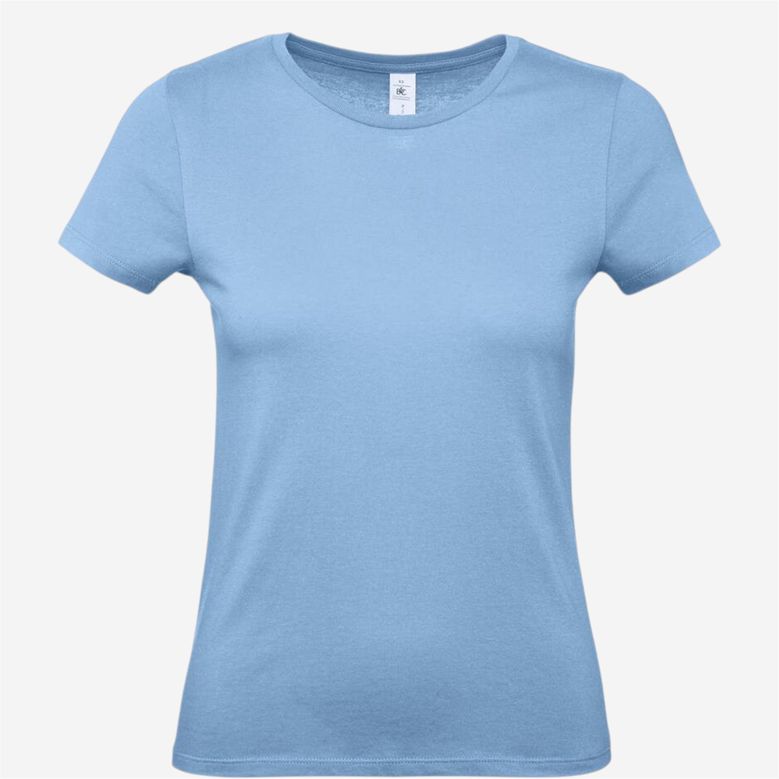 Tee shirt manches courtes femme b&c - 150 bleu ciel - Vêtements de sport et accessoires - Tee-shirts et polos - B&c-Decathlon PRO - Clubs -