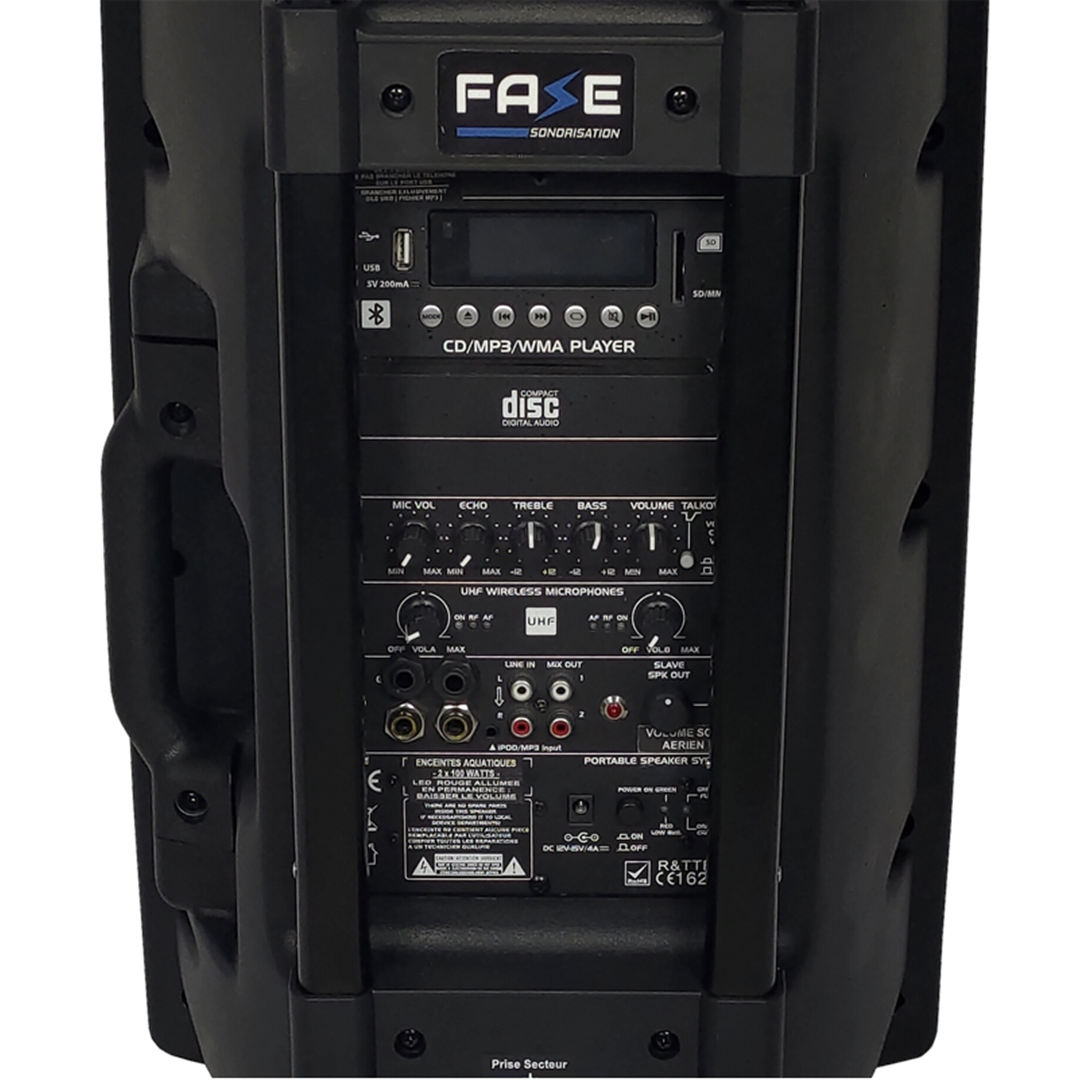 Sono fitness sur batterie 400 watts - Fase