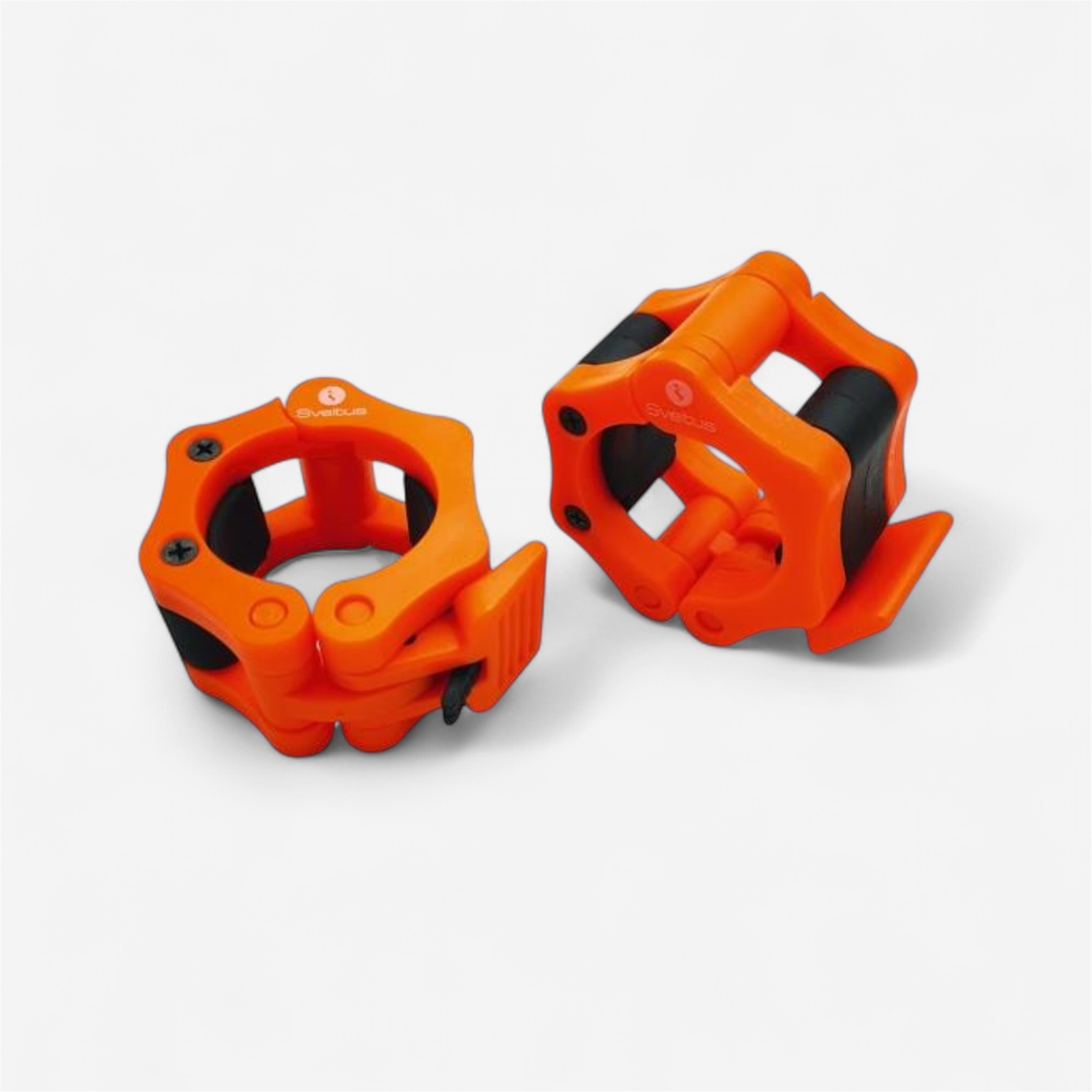 2 Bagues De Serrage 50mm Rouge – Pour Barre Olympique – Muscu & Crossfit