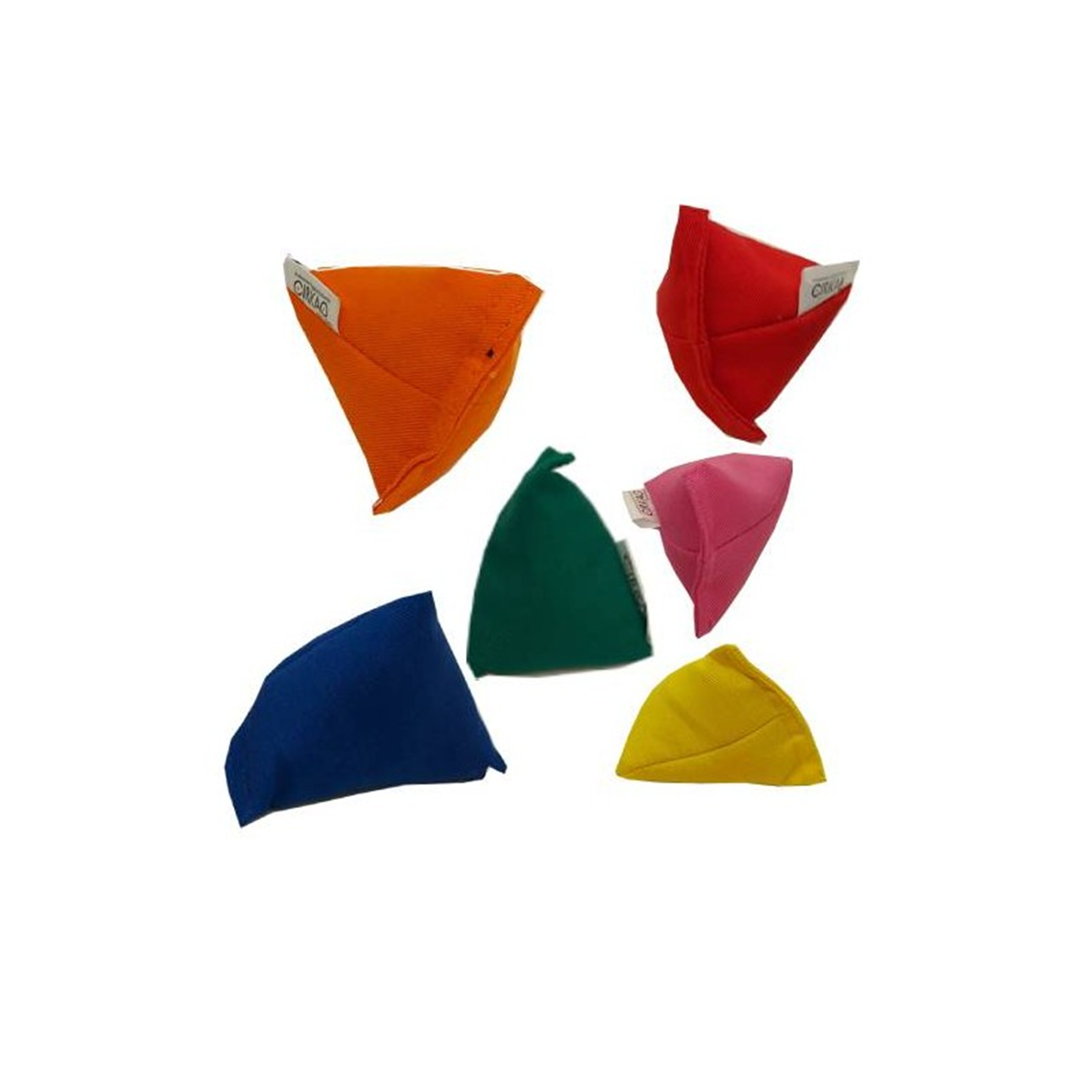 Lot de 6 balles a grains triangulaires - LA RIBOULDINGUE