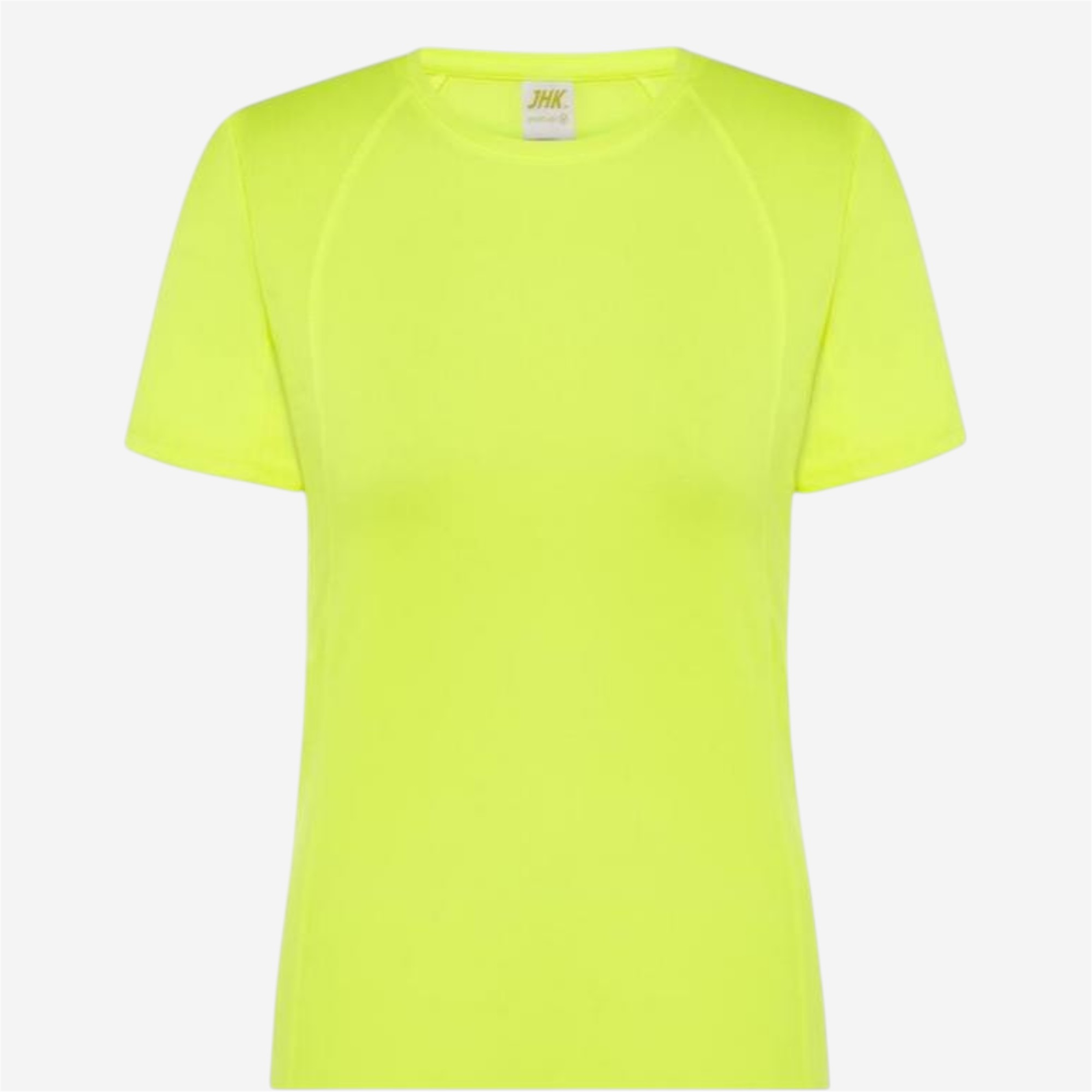 Maillot manches courtes femme jhk textile - polyester jaune fluo - Vêtements de sport et accessoires - Tee-shirts et polos - JHK Textile-Decathlon PRO