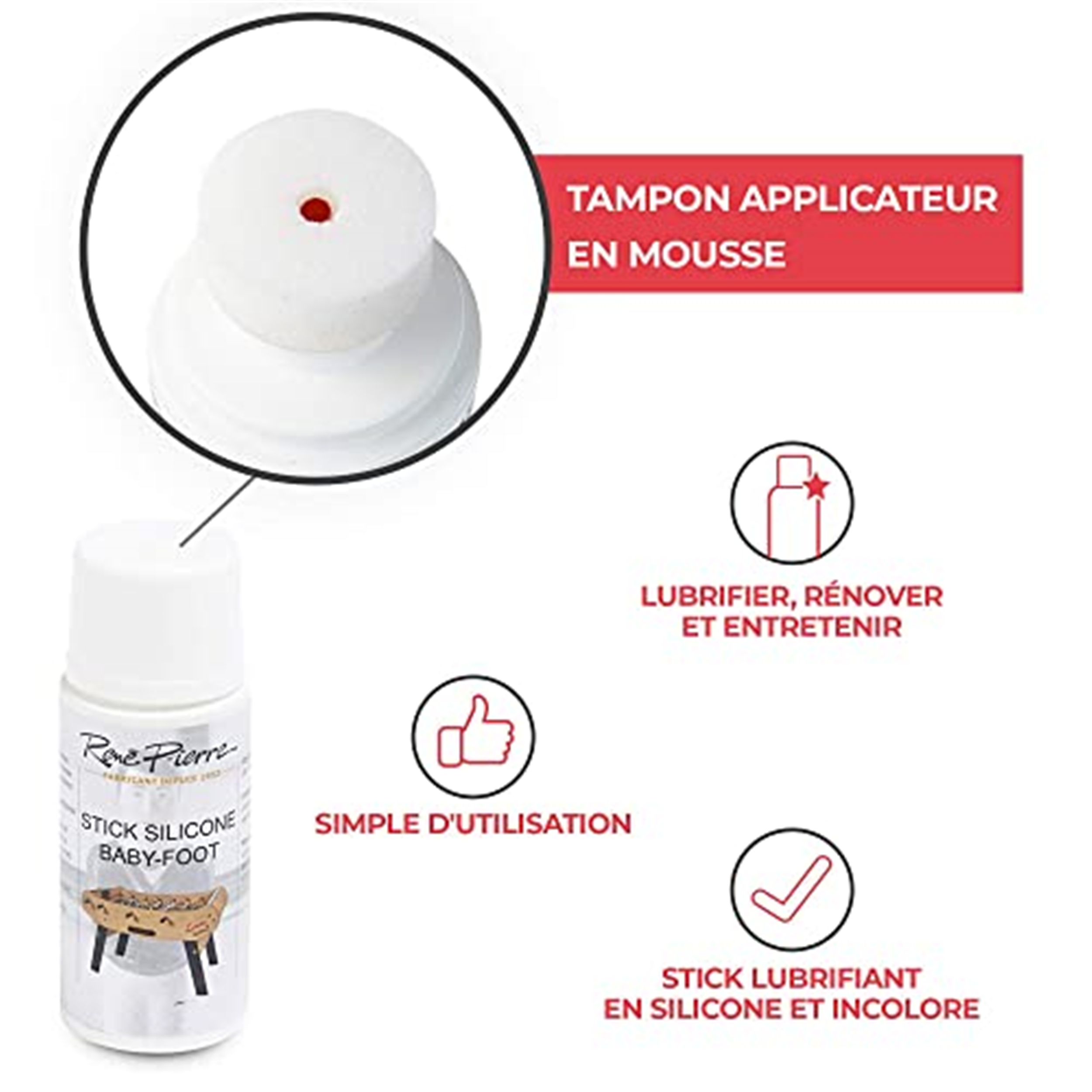 Babyfoot stick lubrifiant rene pierre - Baby-foot - Rene pierre- Clubs - Entreprises - Collectivités - Associations