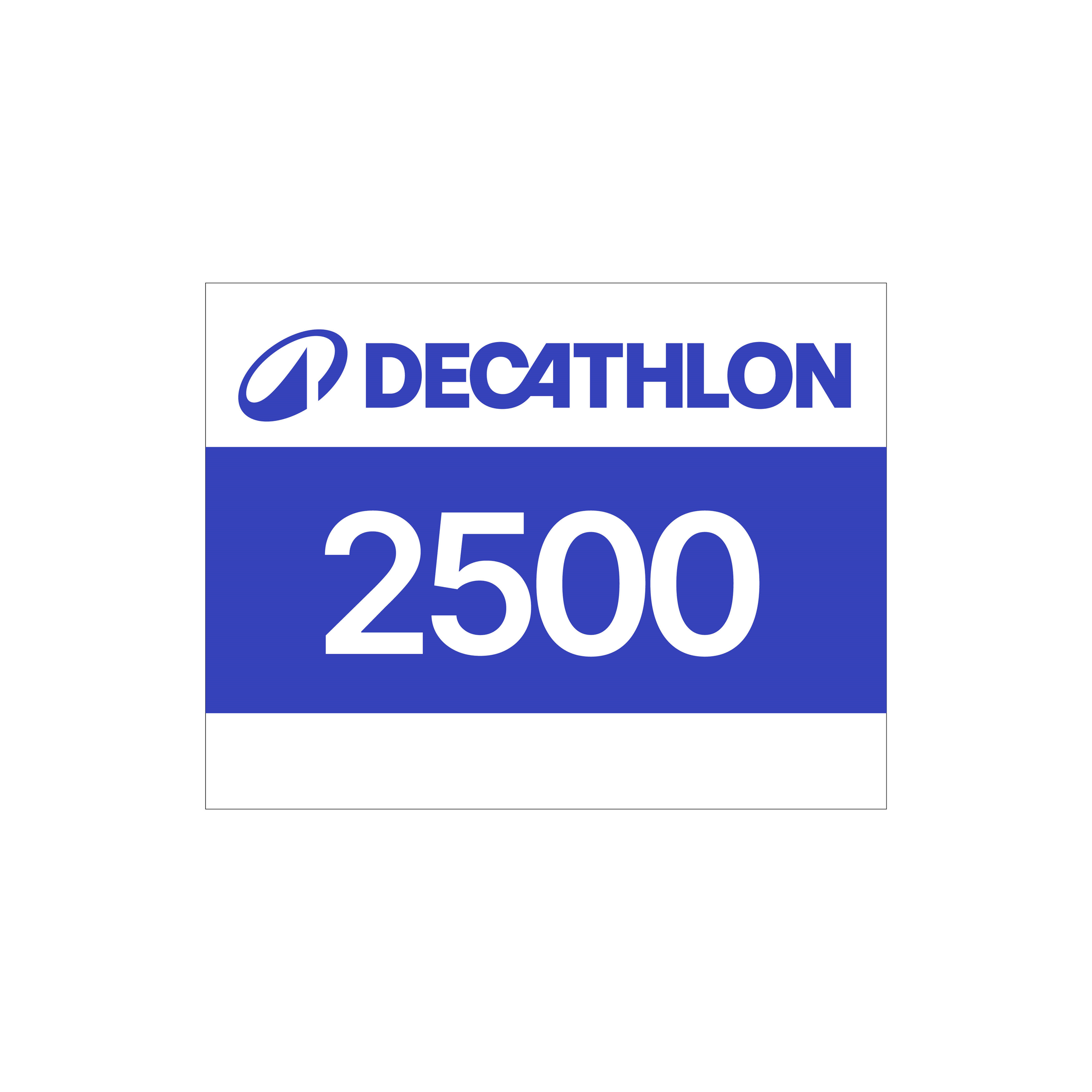 Dossards course à pied decathlon bleu 1-2500 - Evenementiel - Decathlon- Clubs - Entreprises - Collectivités - Associations