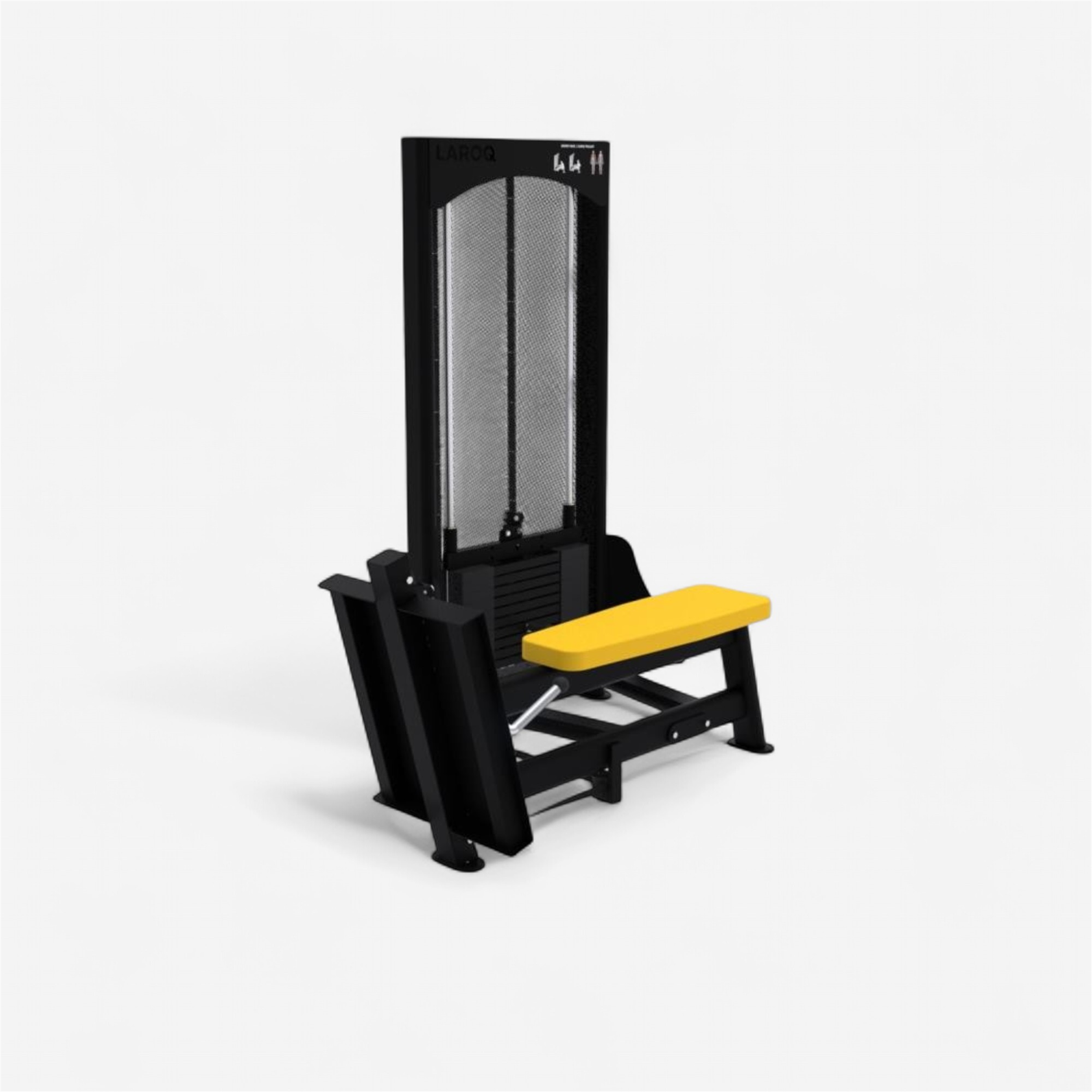Appareil de musculation dos charge de 100 kg  - laroq mx04 jaune - Appareils de Musculation - LAROQ- Clubs - Entreprises - Collectivités - Associations