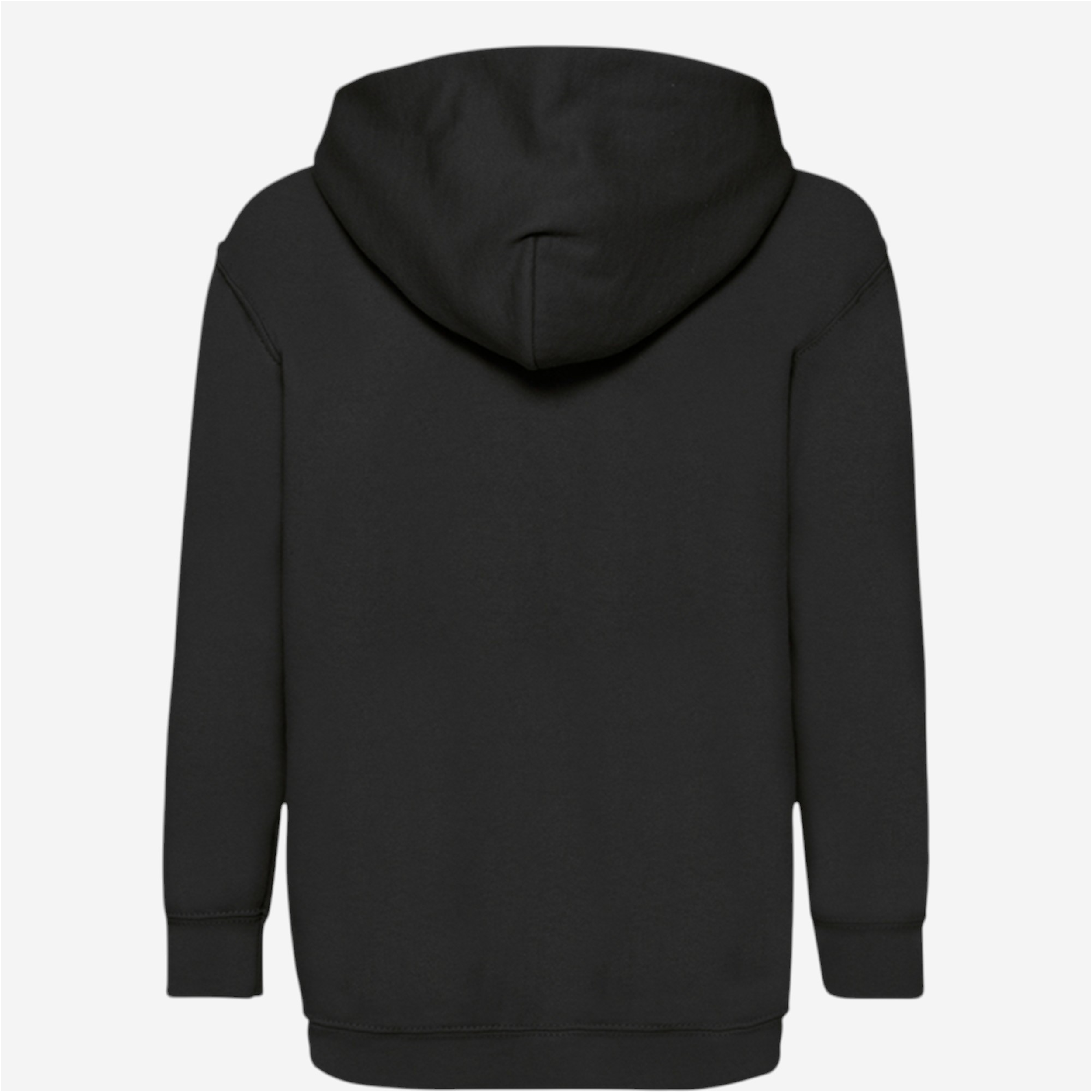 Sweat capuche enfant noir - HAUTS - Fruit of the loom- Clubs - Entreprises - Collectivités - Associations