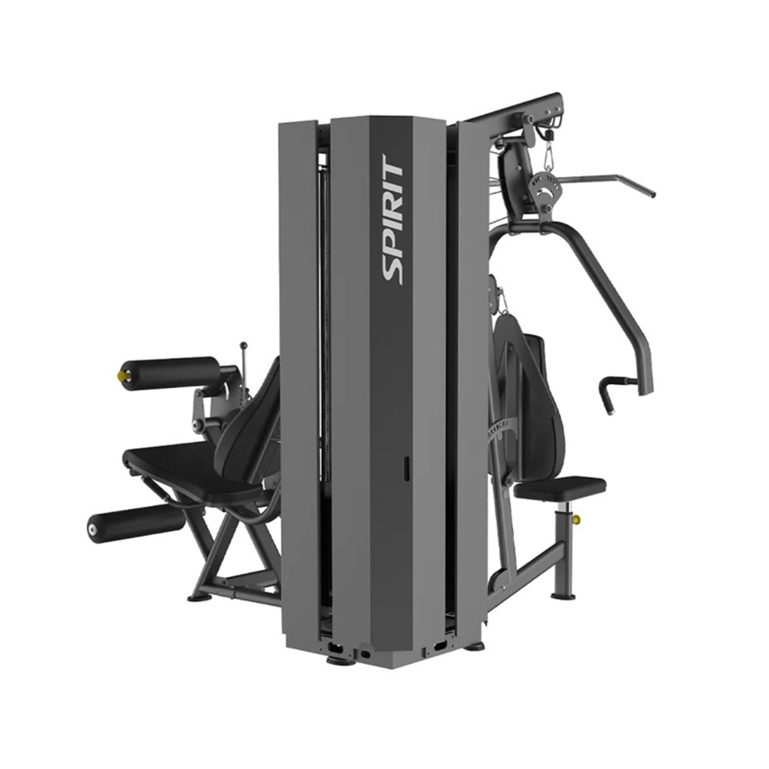 Station de musculation 2 utilisateurs simultanés - spirit 2 stack multi-jungle noir - SPIRIT