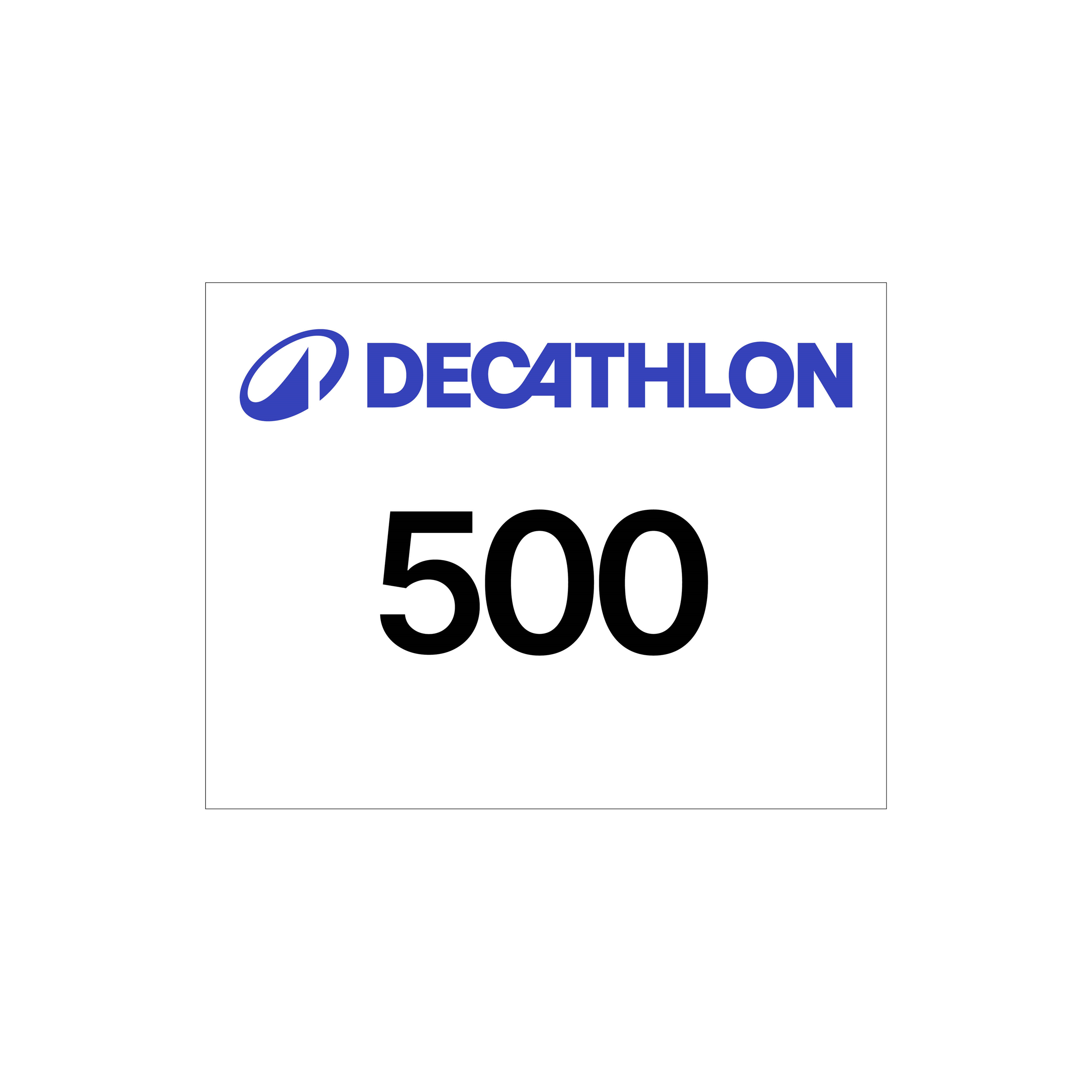 Dossards course à pied decathlon blanc 1-500 - Evenementiel - Decathlon- Clubs - Entreprises - Collectivités - Associations