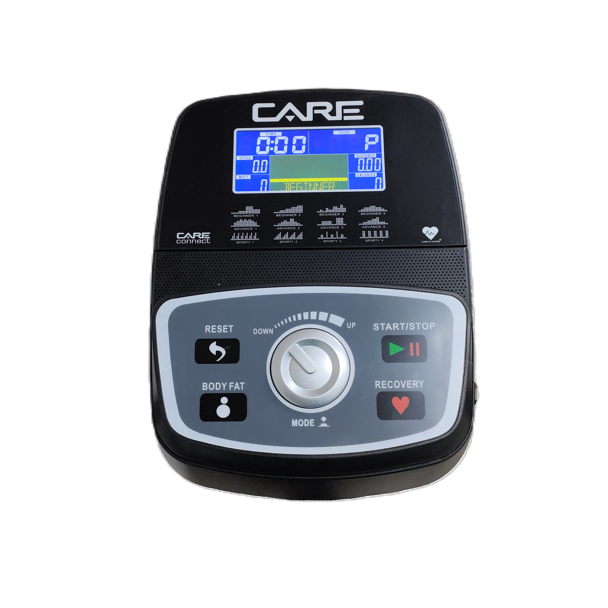 Vélo droit cardio-training care connecté - telis ergomètre générateur noir - CARE FITNESS