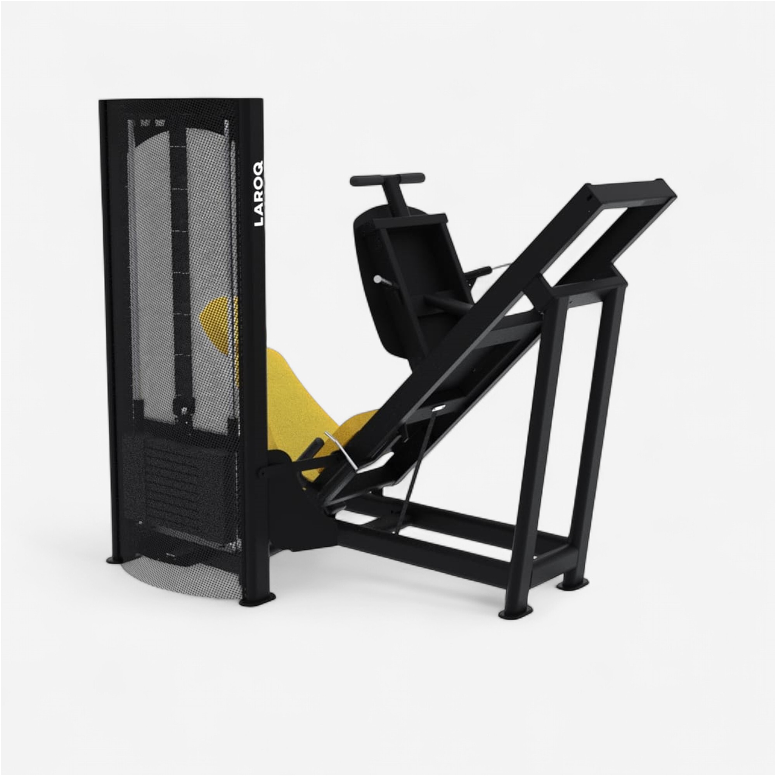 Presse à cuisse 45° charge de 140 kg - laroq nc26 jaune - Appareils de Musculation - LAROQ- Clubs - Entreprises - Collectivités - Associations