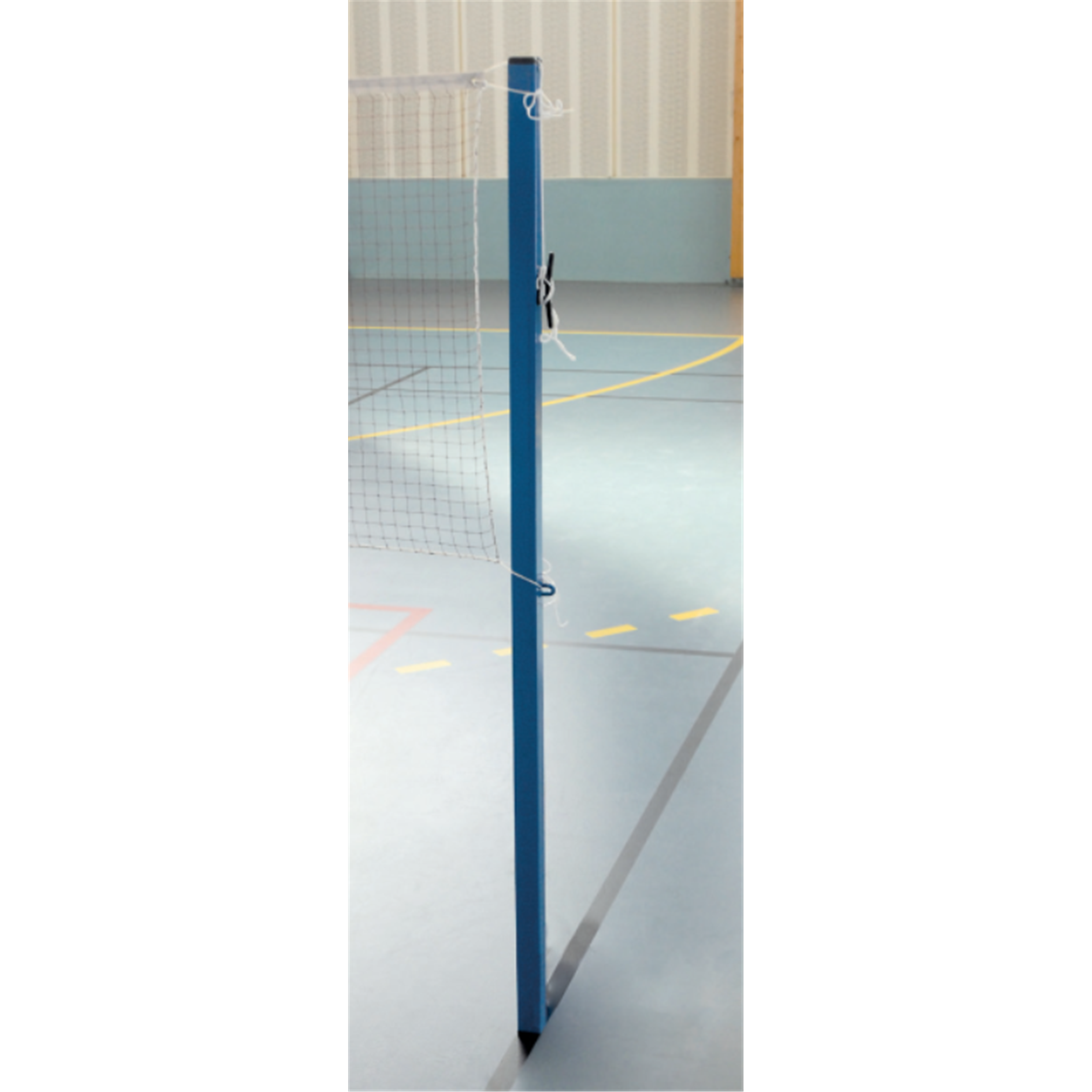 Paire de poteaux badminton acier a sceller scolaire - Badminton - METALUPLAST- Clubs - Entreprises - Collectivités - Associations