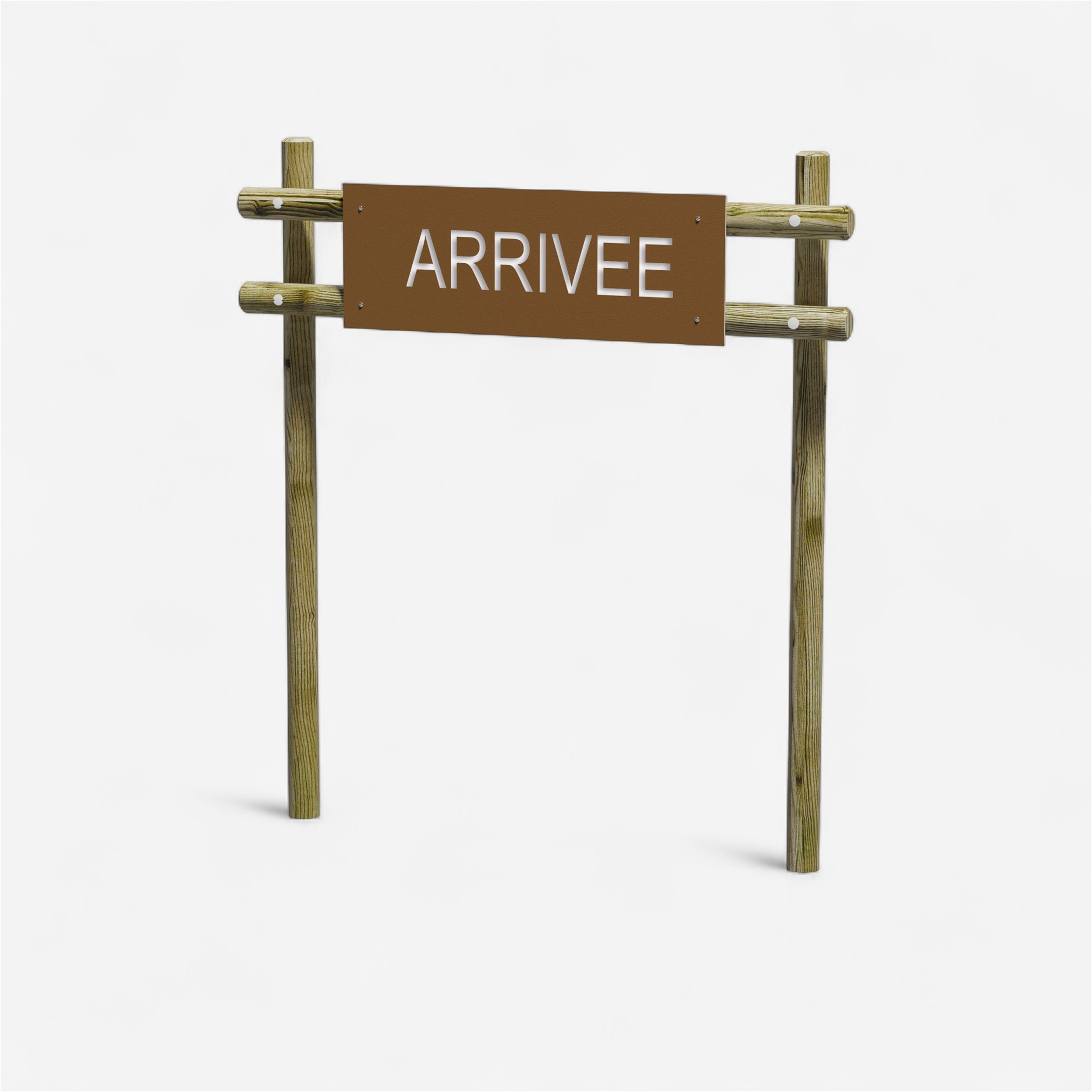Panneau fitness extérieur loisirs amenagements - panneau d'arrivée - Mobilité urbaine et outdoor - Plein air - LOISIRS AMENAGEMENTS-Decathlon PRO -