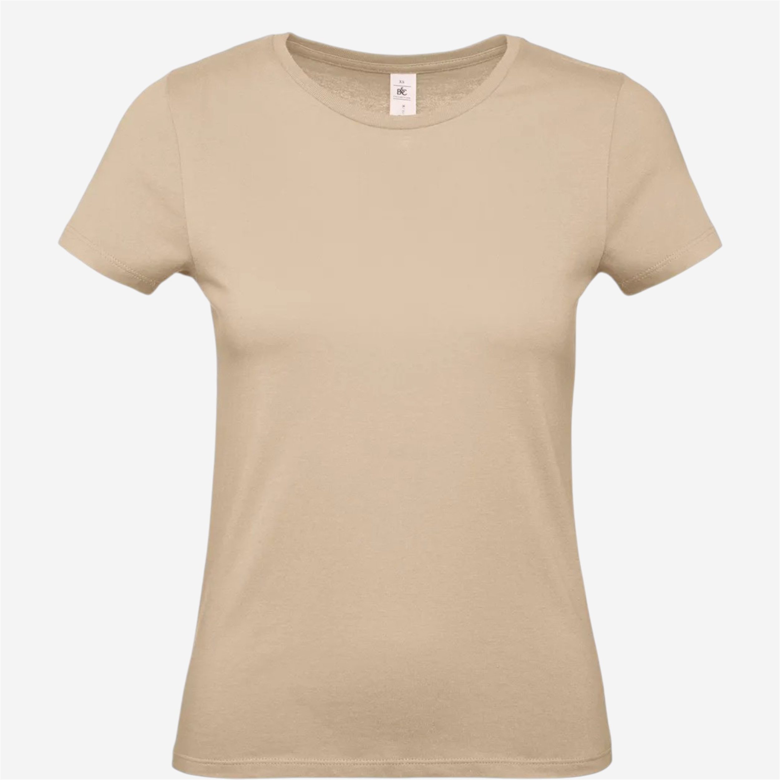 Tee shirt manches courtes femme b&c - 150 sable - Vêtements de sport et accessoires - Tee-shirts et polos - B&c-Decathlon PRO - Clubs - Entreprises -