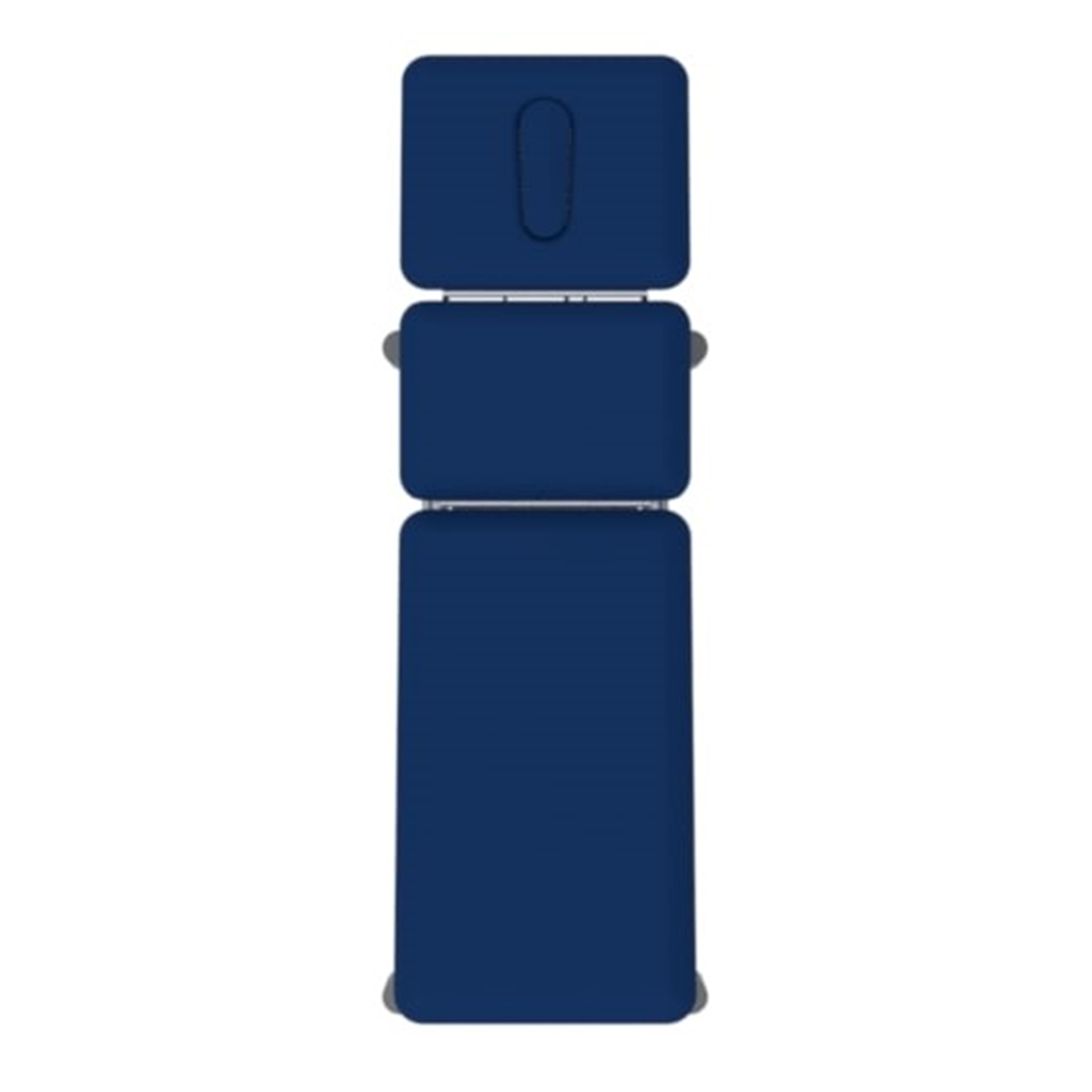 Table de massage kiné - table 3 plans plateau jambier proclive têtière bleu saphir - Santé - GENIN- Clubs - Entreprises - Collectivités - Associations