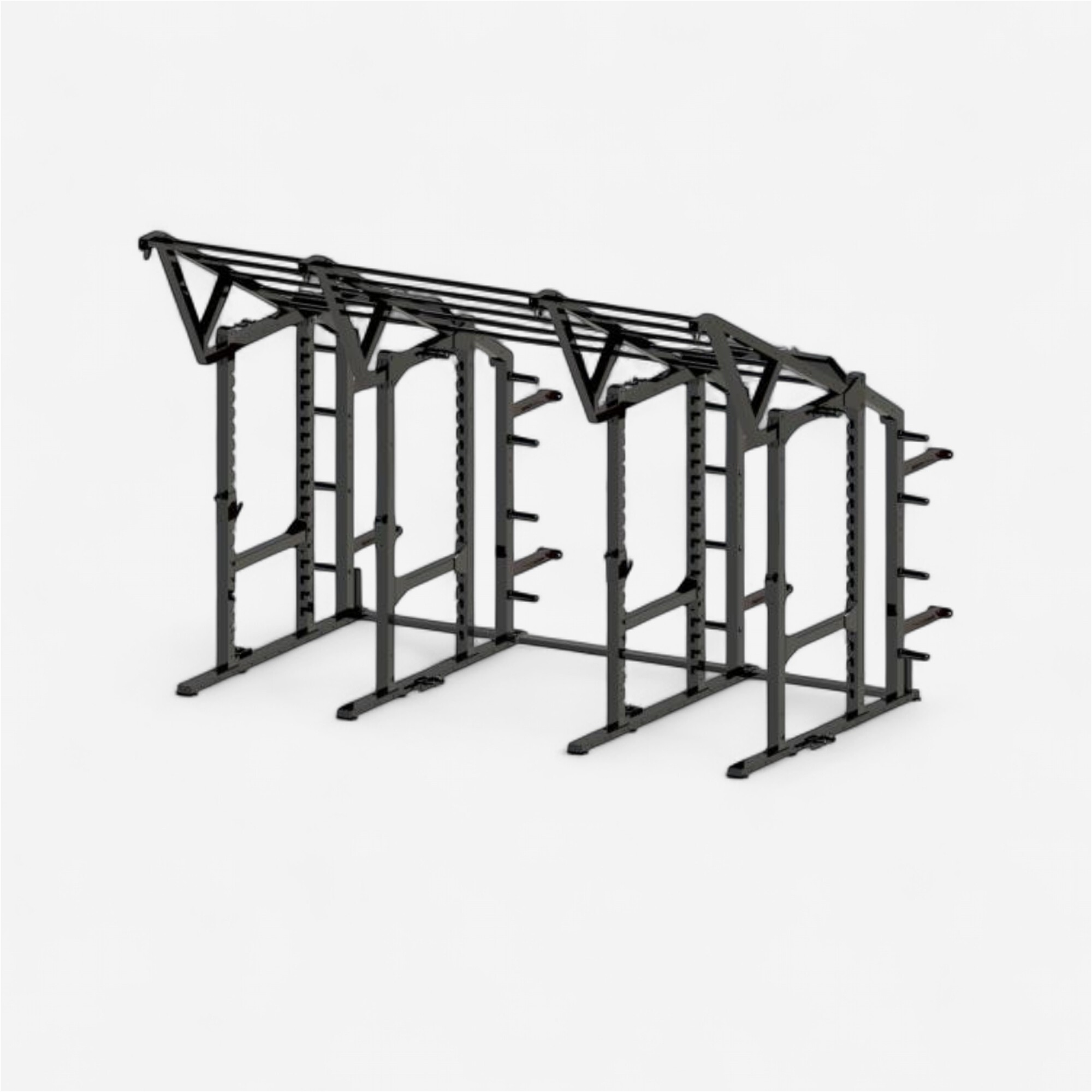 Cage de musculation cross-training - laroq multicross triple noir - Matériels de Fitness & Cross training - LAROQ- Clubs - Entreprises - Collectivités - Associations