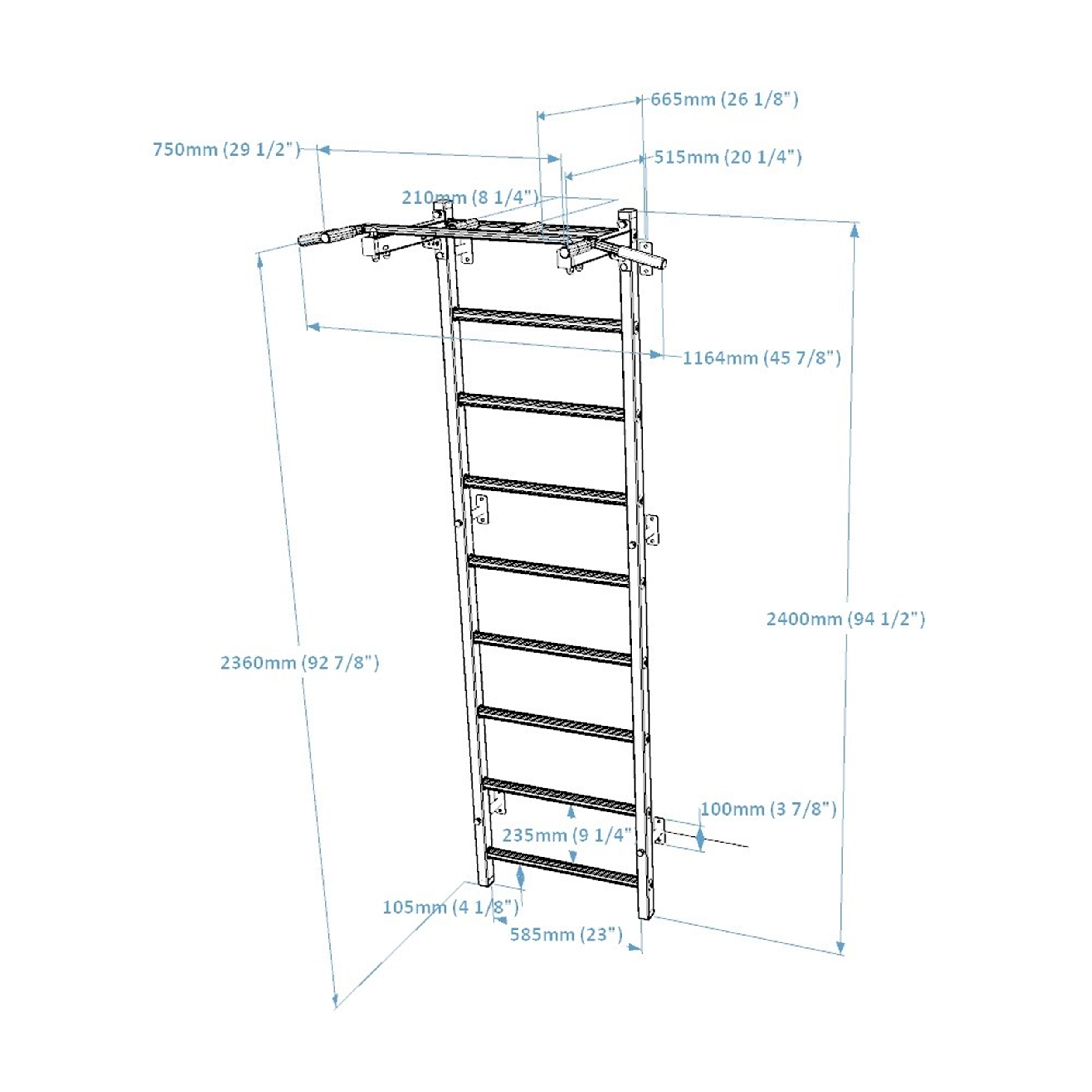 Espalier benchk 721b - Gymnastique - BenchK- Clubs - Entreprises - Collectivités - Associations
