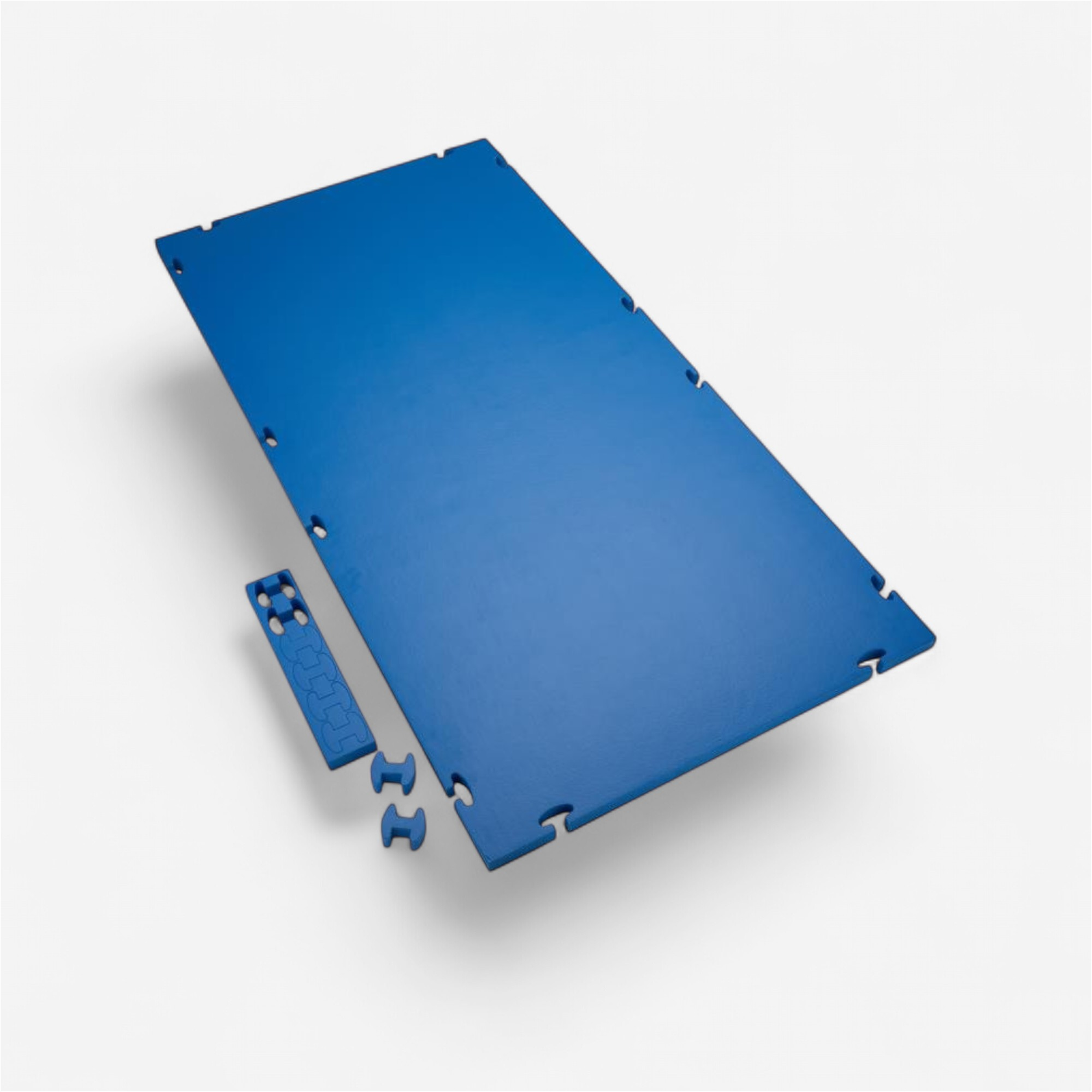 Lot de 4 tapis emboitables pvc bleu/bleu - Gymnastique - SPORT 3D DIFFUSION- Clubs - Entreprises - Collectivités - Associations