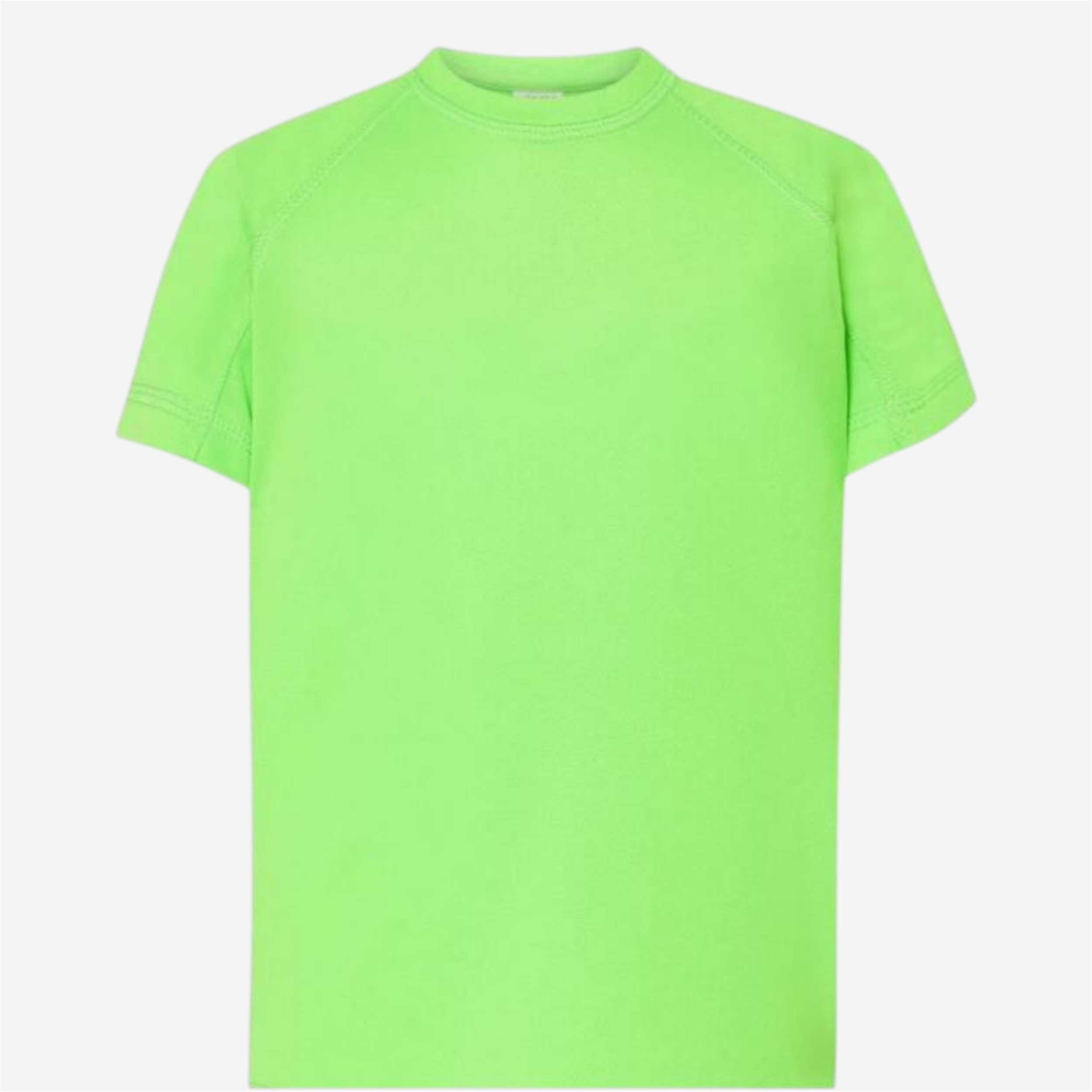 Maillot junior polyester vert fluo - JHK Textile