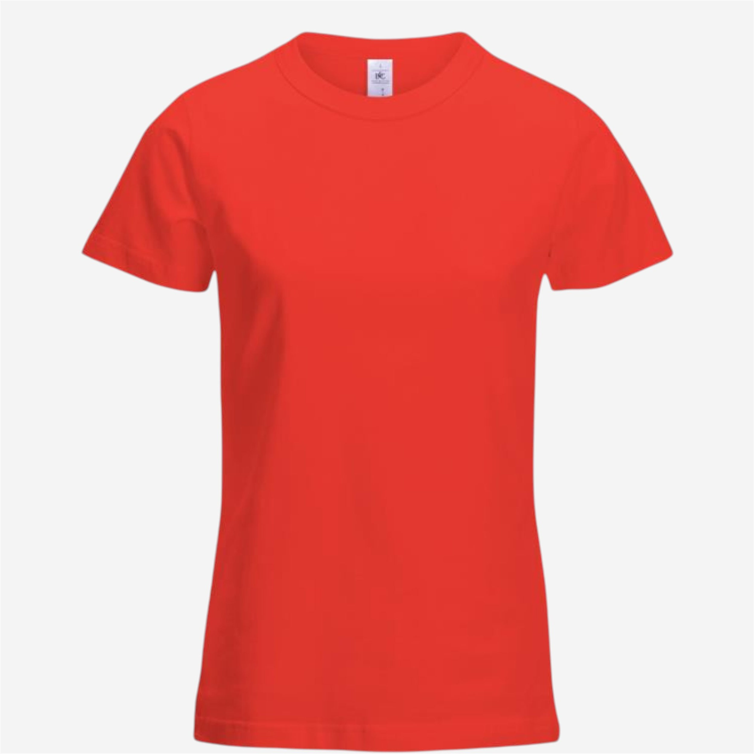 Tee shirt manches courtes femme b&c - 150 rouge - Vêtements de sport et accessoires - Tee-shirts et polos - B&c-Decathlon PRO - Clubs - Entreprises -