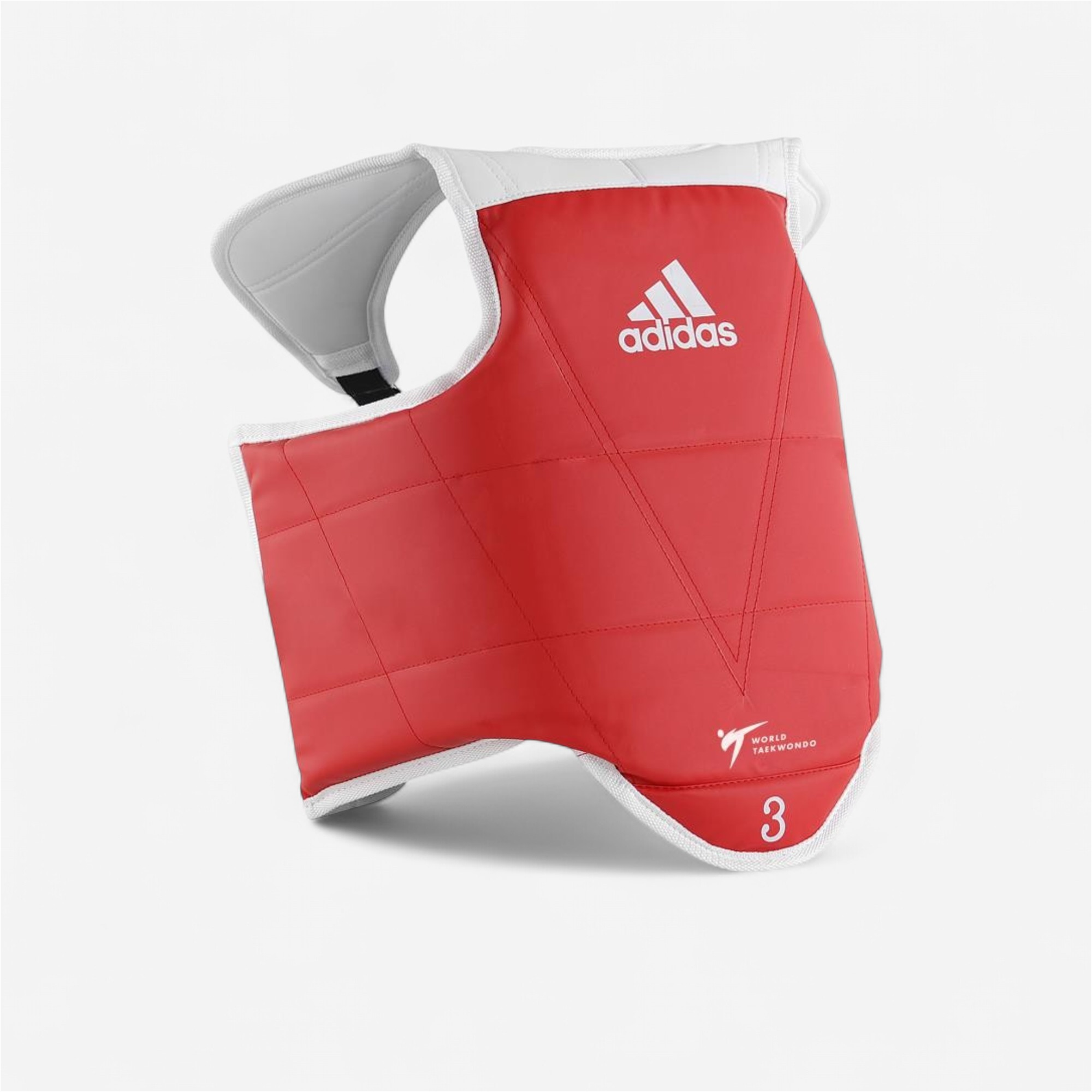 Plastron taekwondo réversible rouge/bleu enfant wtf - Adidas