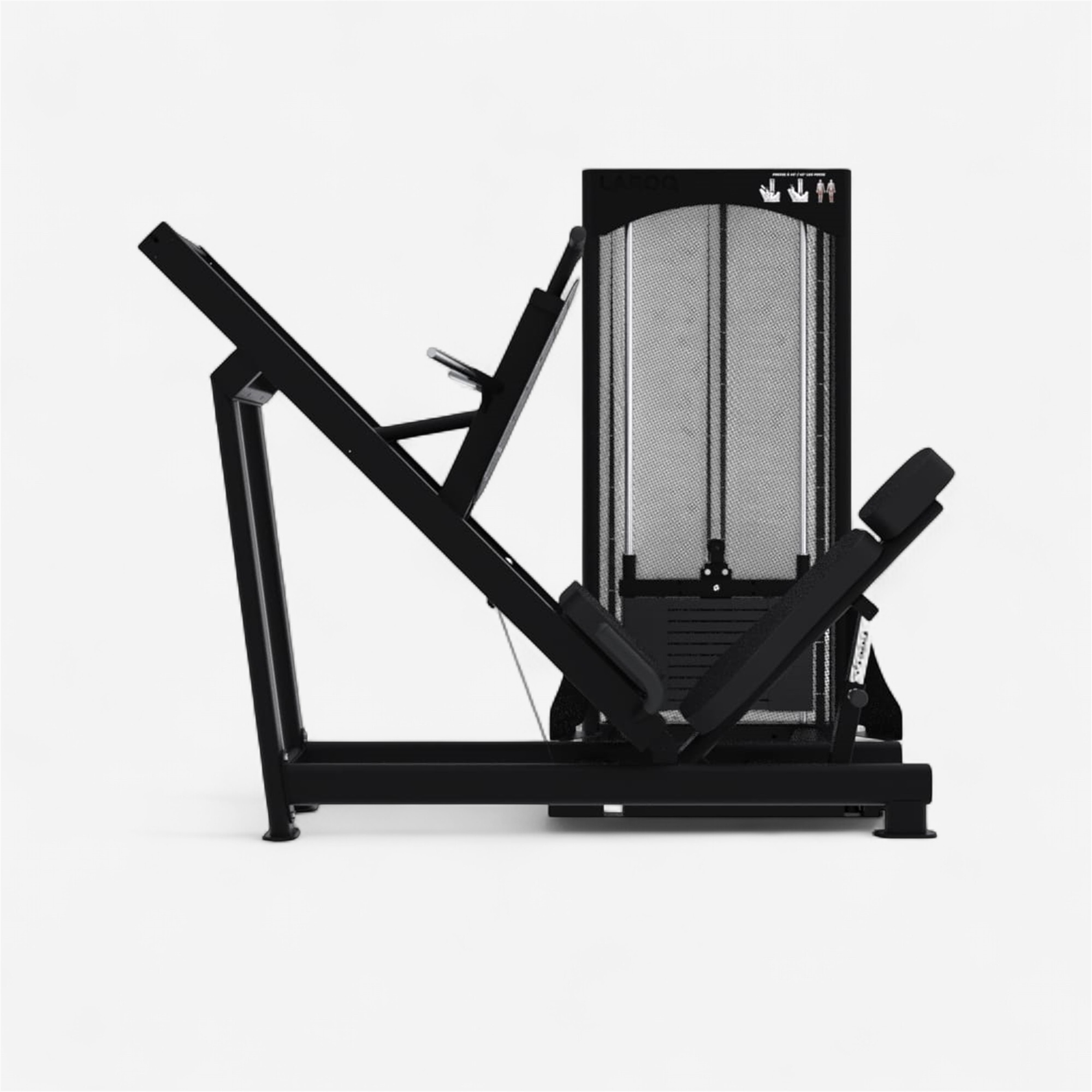 Presse à cuisse 45° charge de 200 kg - laroq nc26 noir - Appareils de Musculation - LAROQ- Clubs - Entreprises - Collectivités - Associations