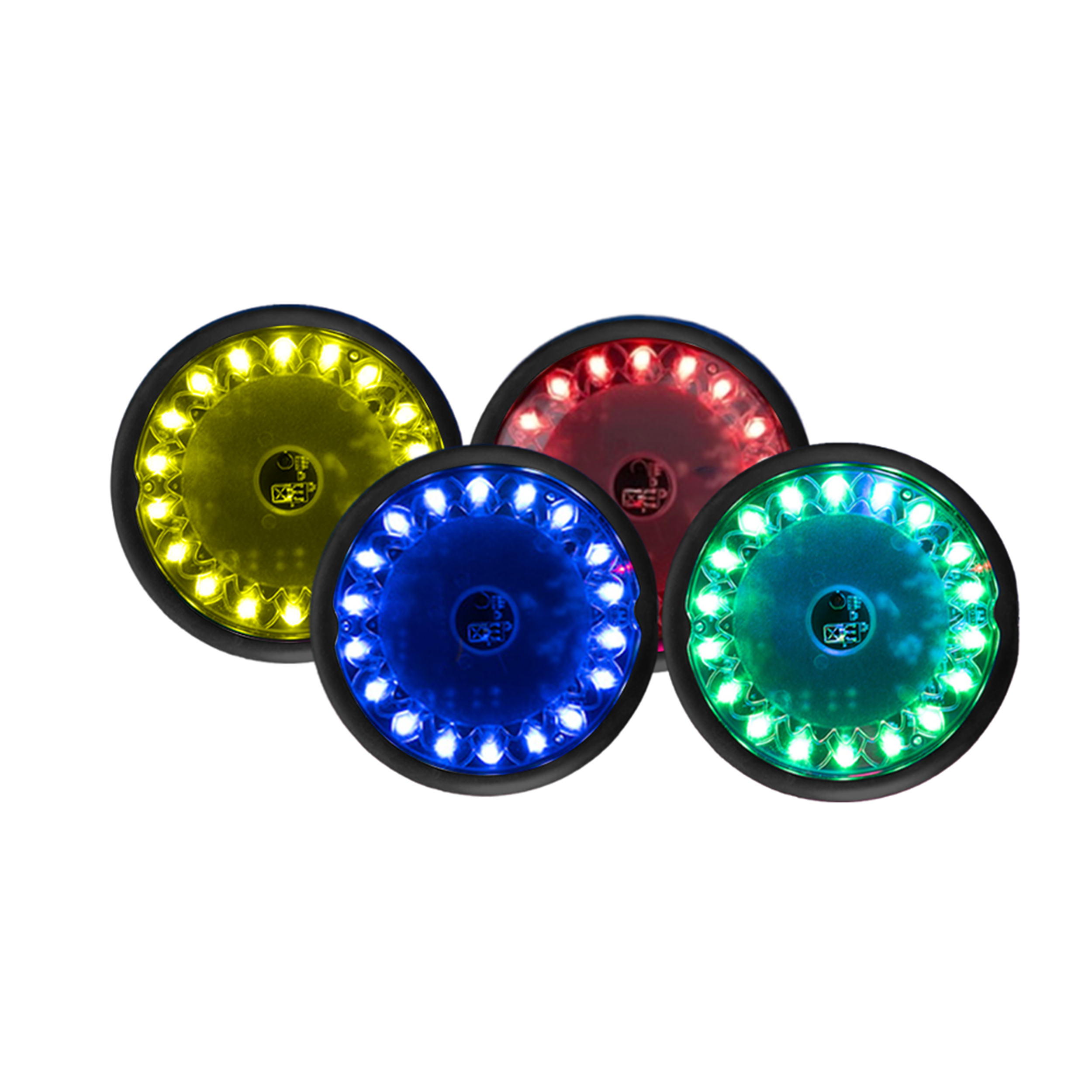 Plots de réaction lumineux push (kit de 6) - interactifs et ludiques - Push