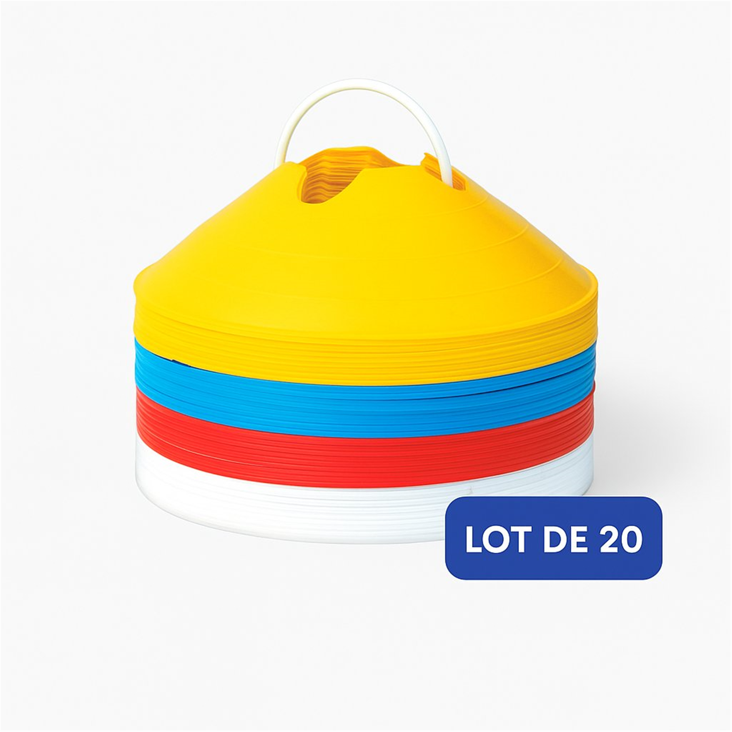 Coupelle fendue - Lot de 20 multicolore