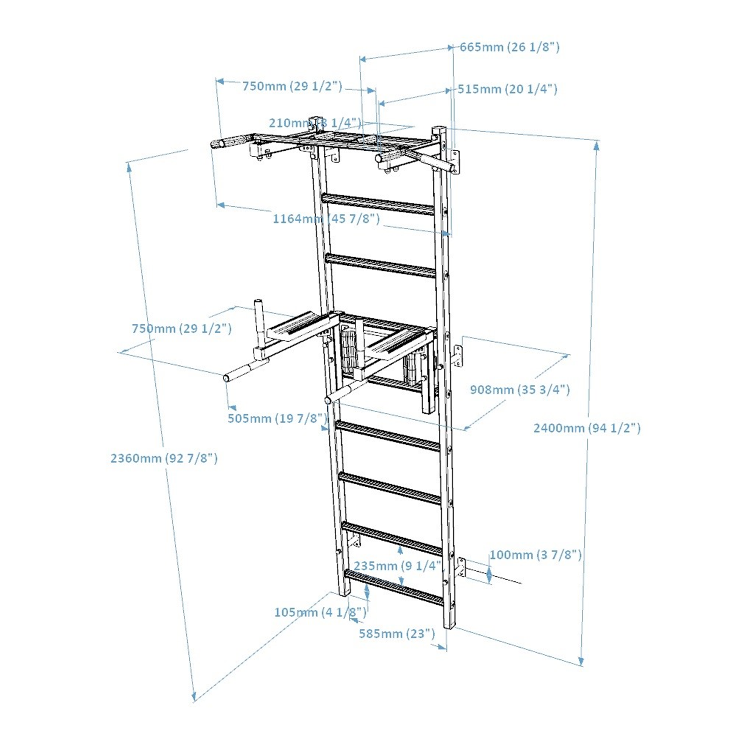 Espalier benchk 722b - Gymnastique - BenchK- Clubs - Entreprises - Collectivités - Associations