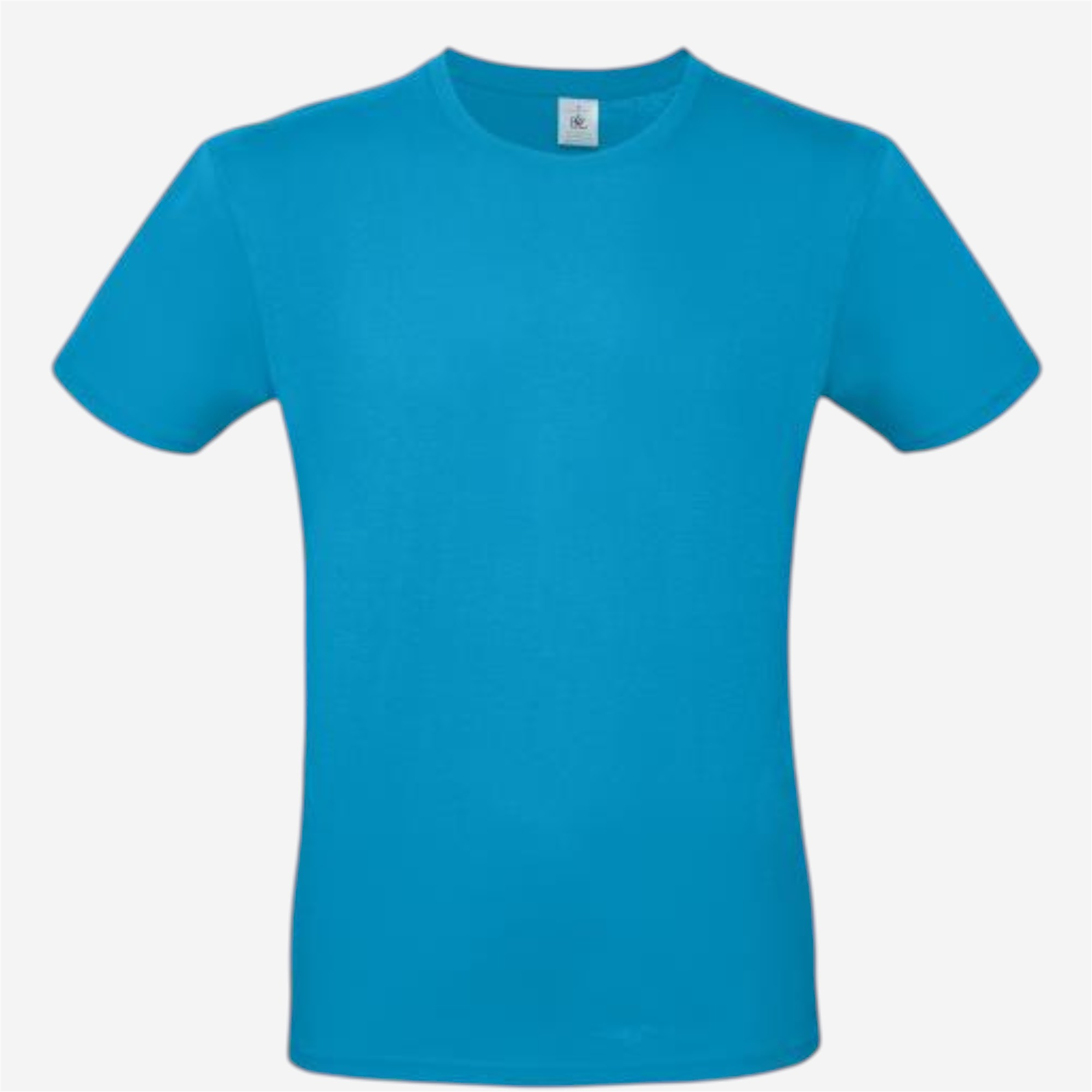 Tee shirt manches courtes mixte b&c - 150 bleu atoll - Vêtements de sport et accessoires - Tee-shirts et polos - B&c-Decathlon PRO - Clubs -