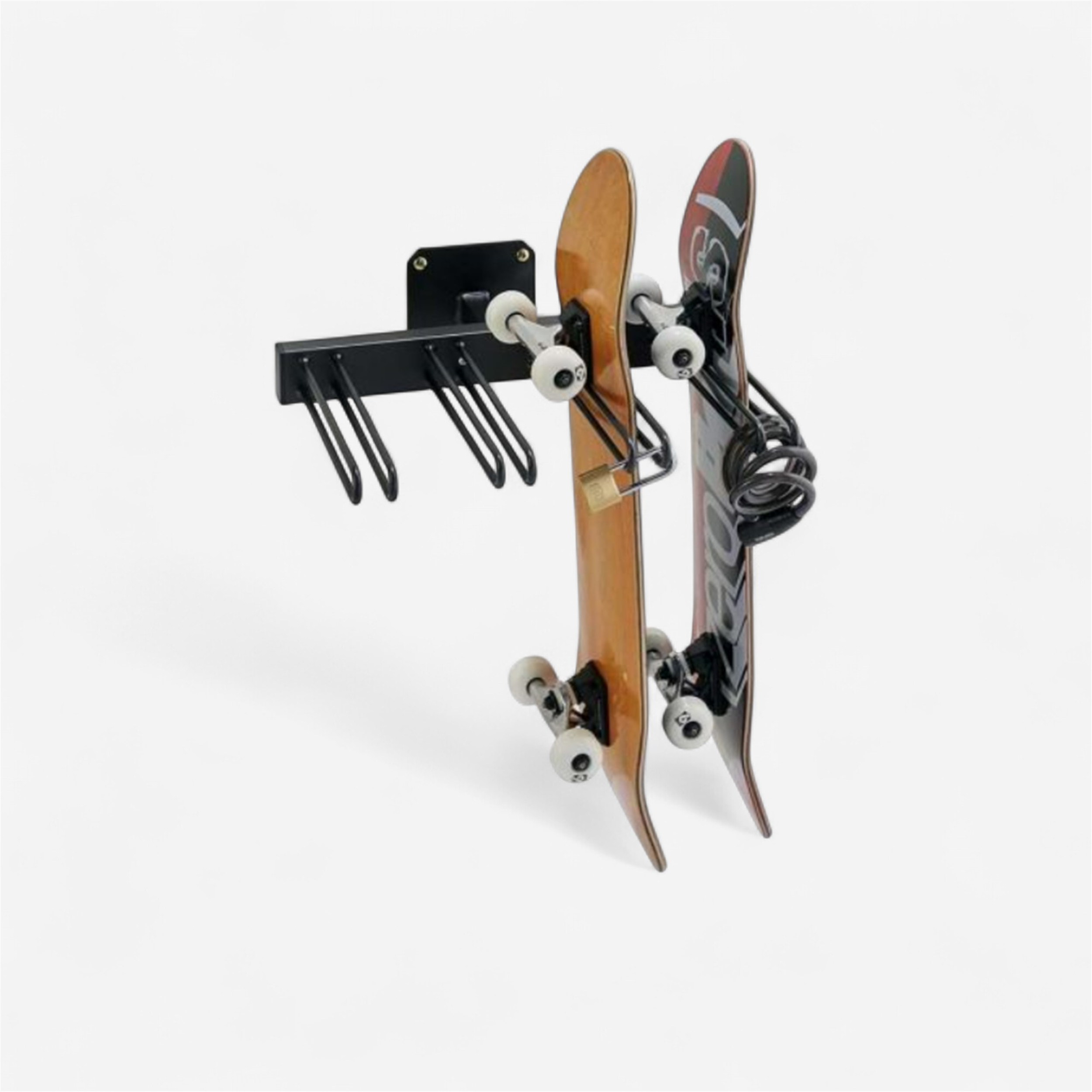 Range 4 skateboards mural avec antivol - Mobilité urbaine et outdoor - Mobilité urbaine - MOTTEZ-Decathlon PRO - Clubs - Entreprises - Collectivités -