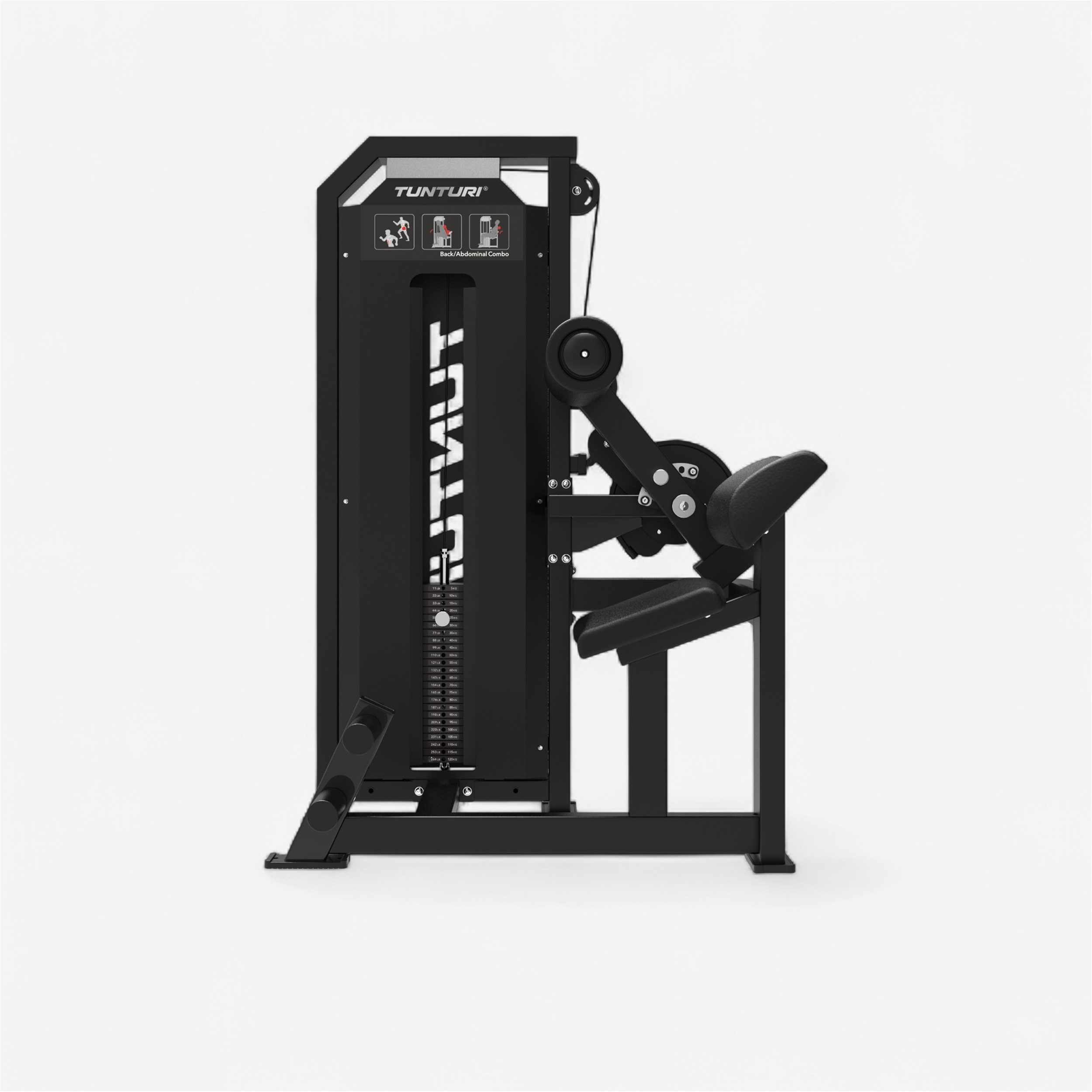 Appareil de musculation tunturi - platinum dual back/abdominal combo v-series - Appareils de Musculation - TUNTURI- Clubs - Entreprises - Collectivités - Associations