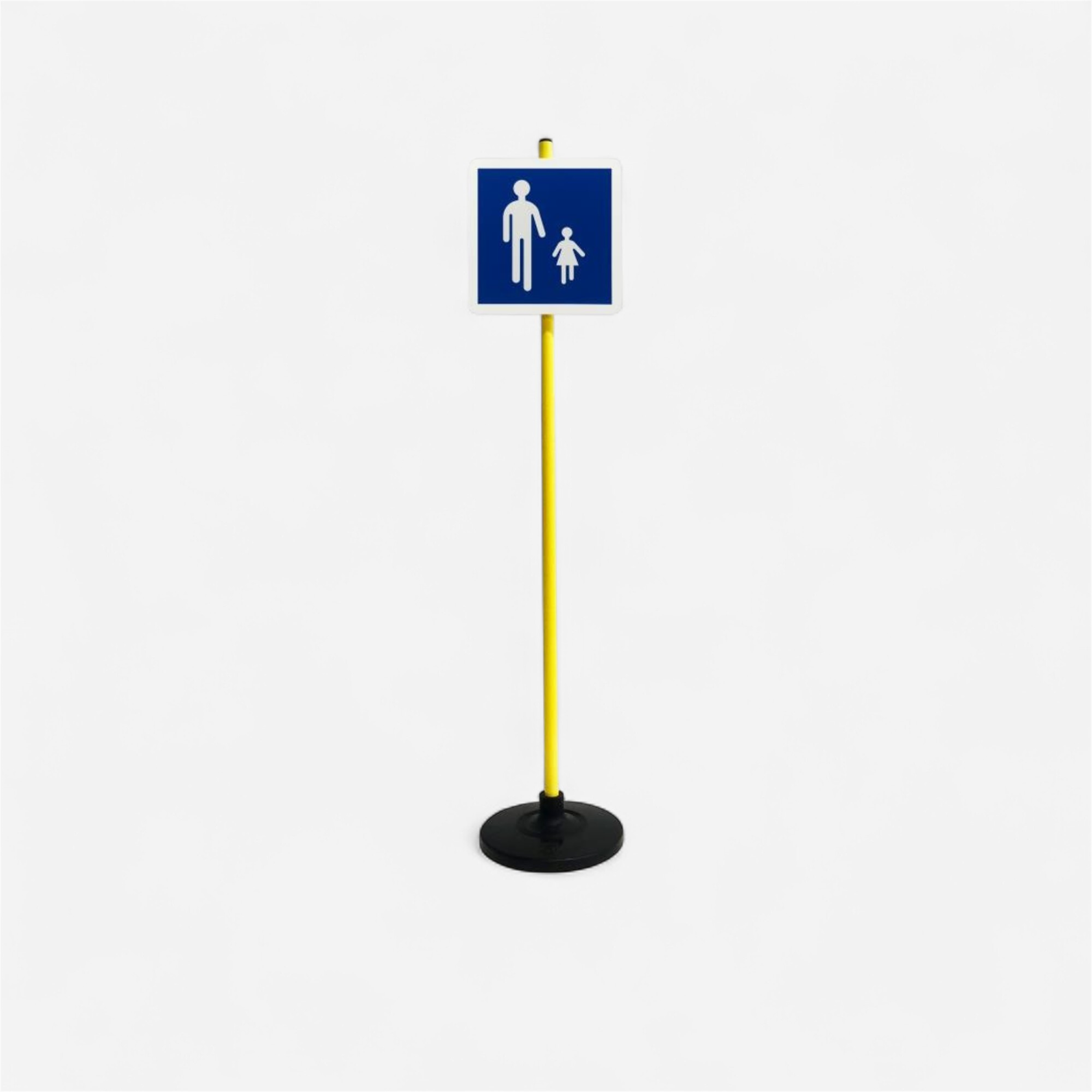 Panneau de signalisation indication entrée aire piétonne - Vélos & Accessoires - IMAGE FIX- Clubs - Entreprises - Collectivités - Associations