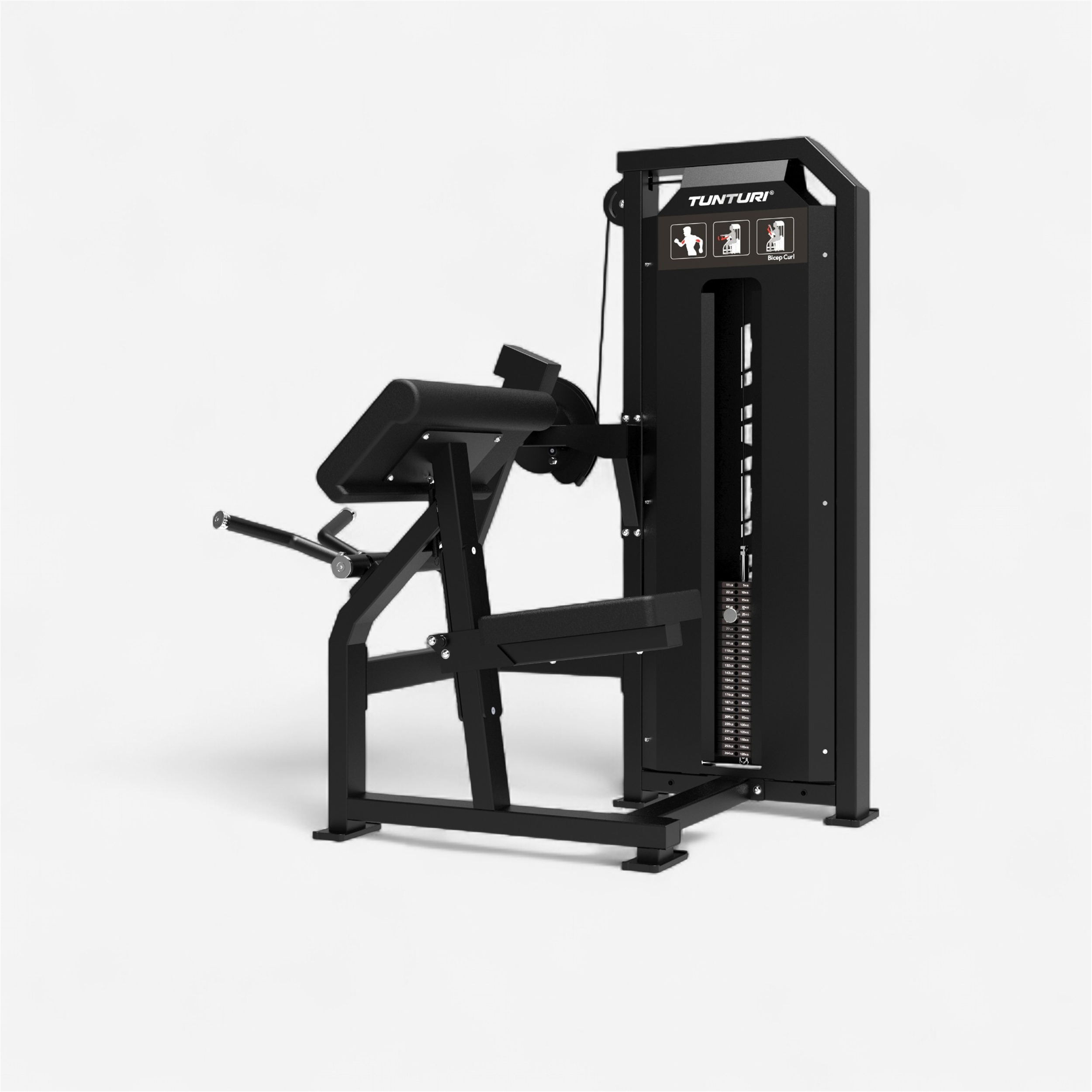 Appareil de musculation tunturi - platinum bicep curl v-series - TUNTURI