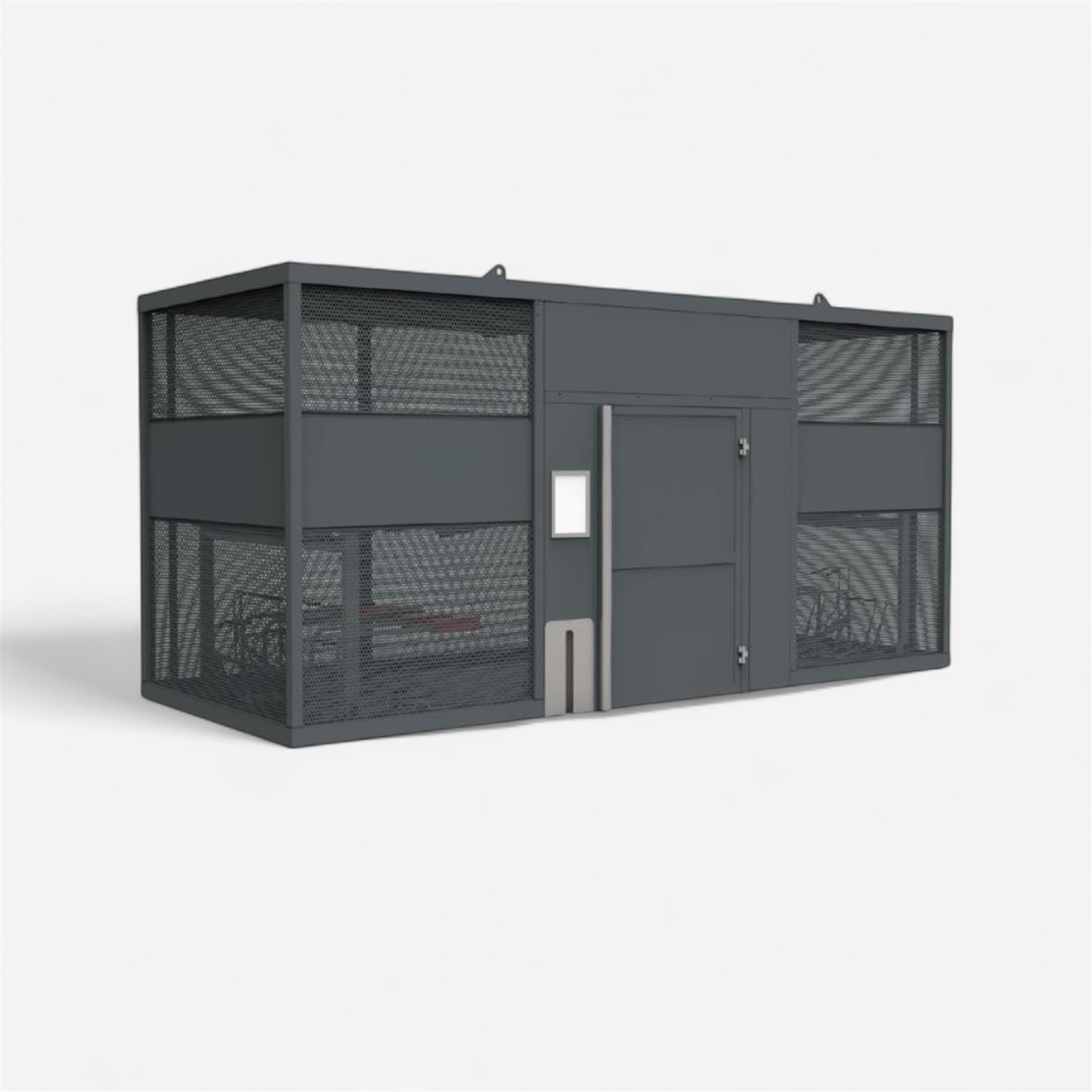 Abri 20 vélos sécurisé nomad - Mobiliers urbains vélos - ABRI PLUS- Clubs - Entreprises - Collectivités - Associations