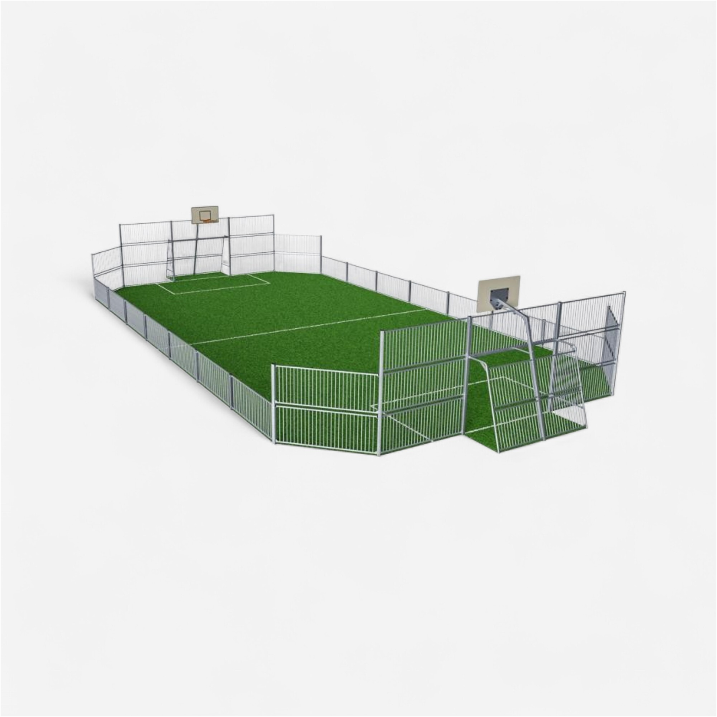 Multisport arena 12x24m acier galvanisé kompan - Equipement Multisports - Terrain multisport, aménagement de terrain - Kompan-Decathlon PRO - Clubs -