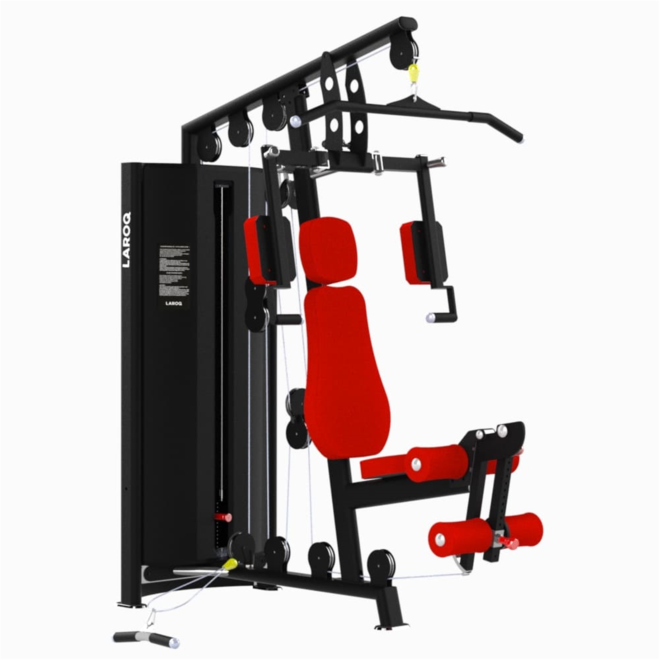 Tour de musculation rouge maxi 80 kg - Appareils de Musculation - LAROQ- Clubs - Entreprises - Collectivités - Associations