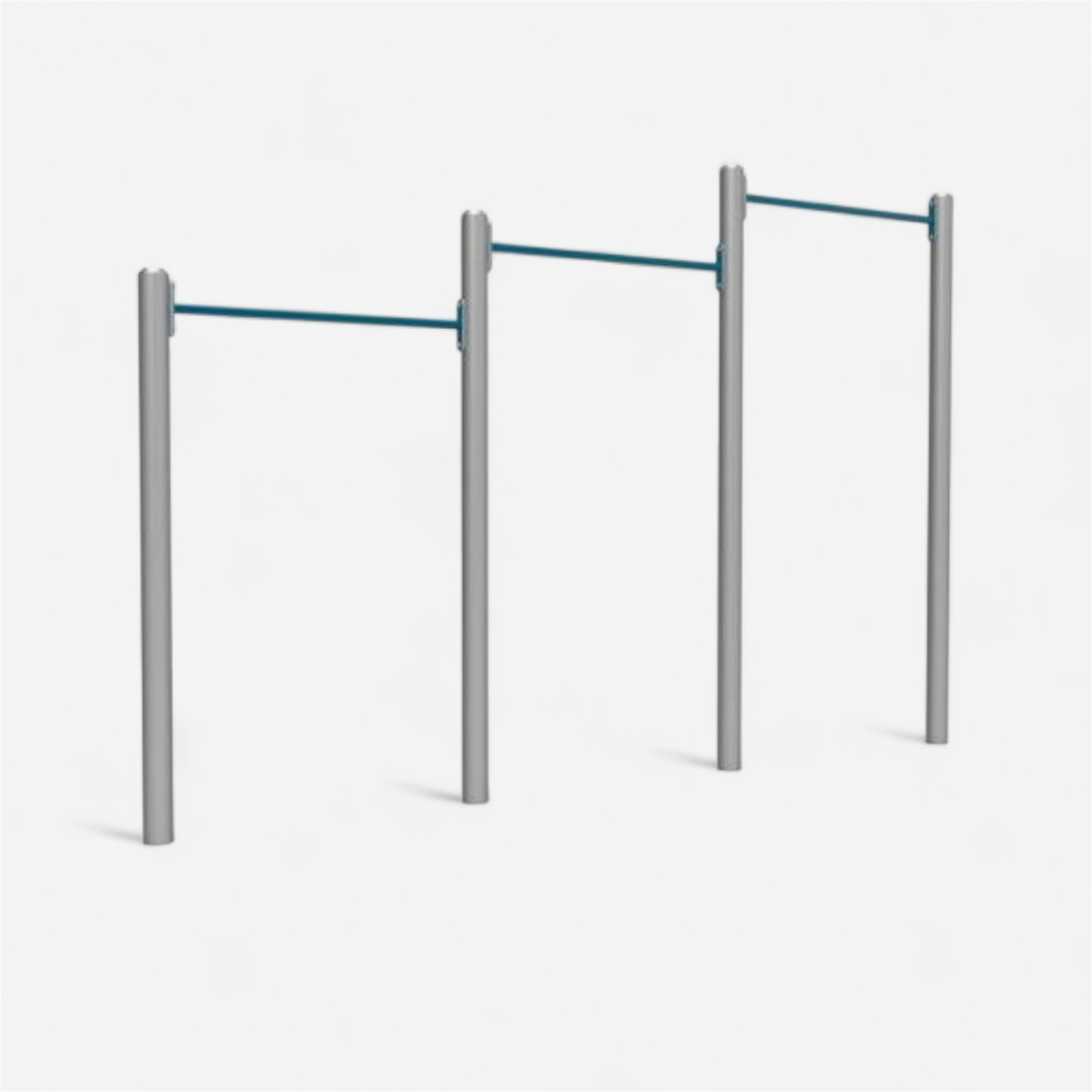 3 barres fixes tractions street workout metaluplast - Mobilité urbaine et outdoor - Plein air - METALUPLAST-Decathlon PRO - Clubs - Entreprises -