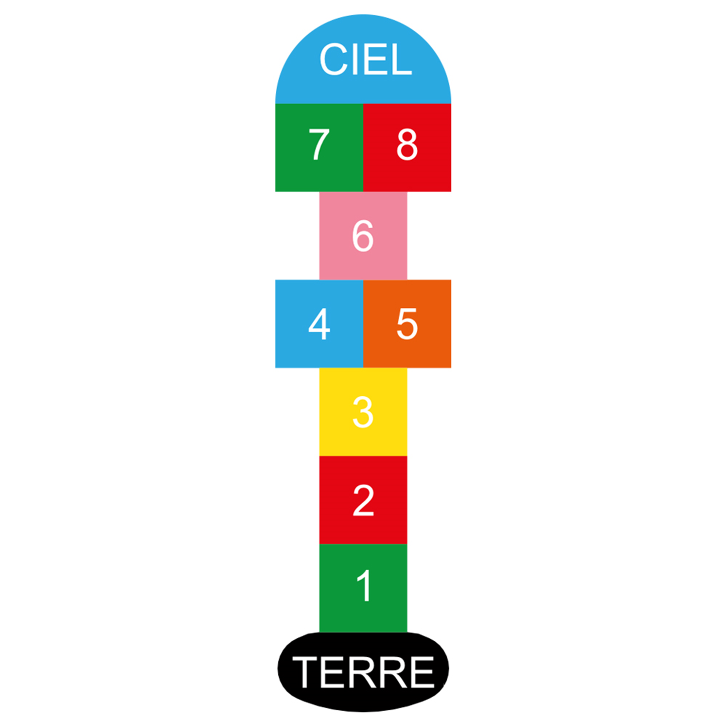 Set De Marelle Avec Anneaux Et Connecteurs | Jeu De Saut Éducatif Pour Enfants 3 Ans+ | Antidérapant