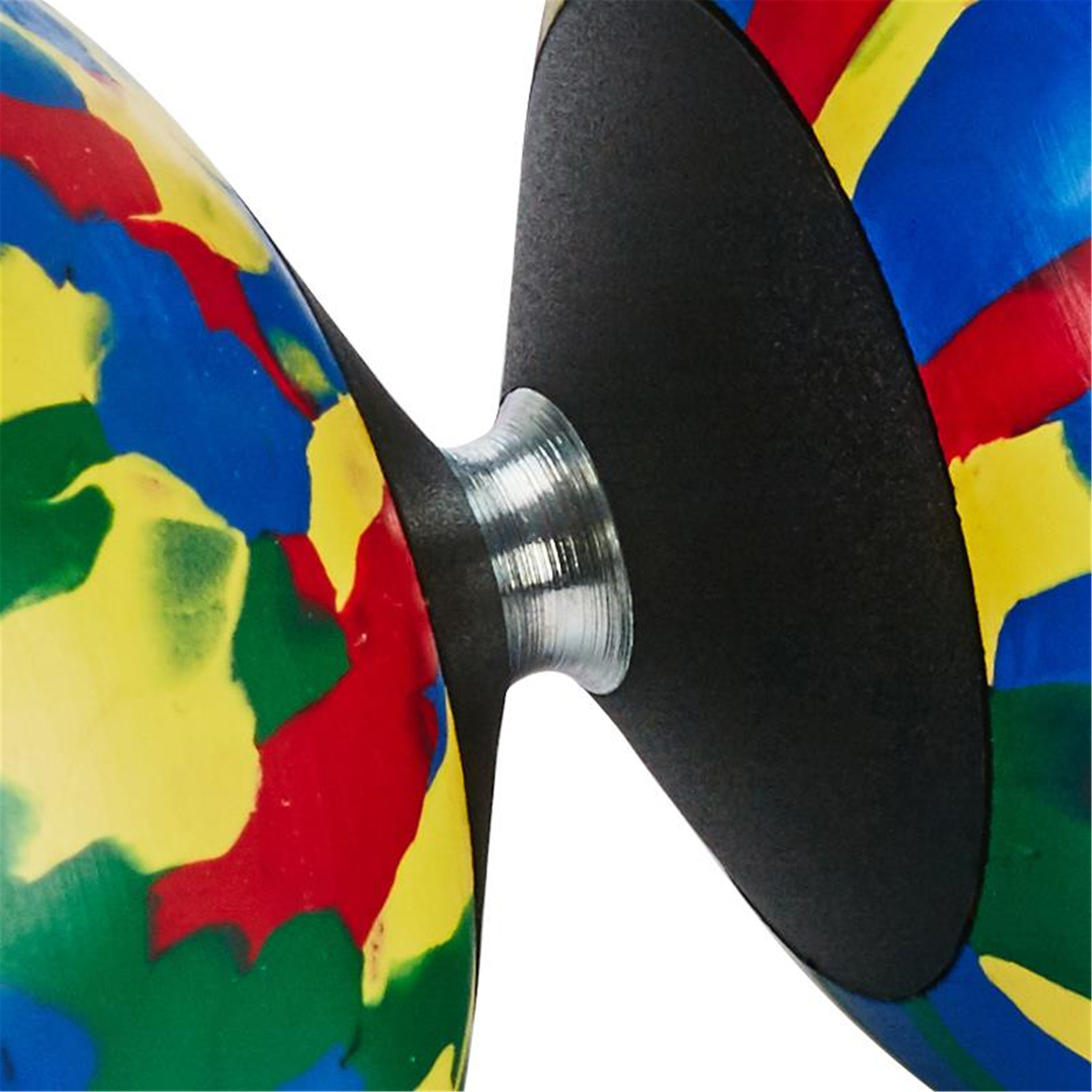 Diabolo arlequin medium rouge jaune bleu vert - Mister babache