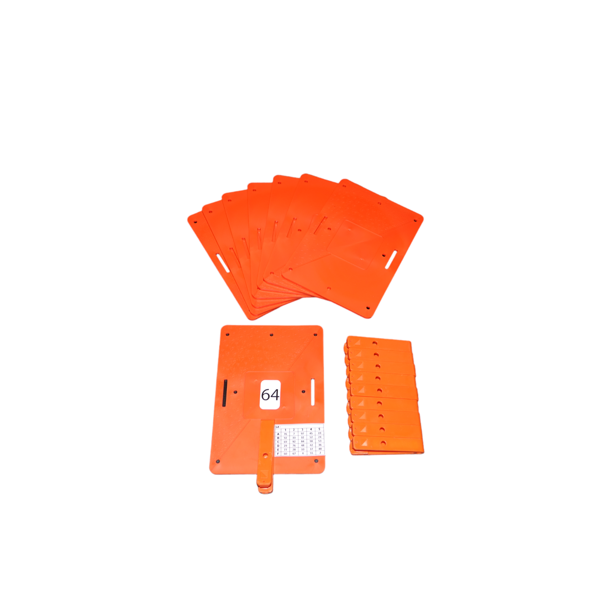 Lot de 10 balises permanentes avec pince - Course d'orientation - Orientsport- Clubs - Entreprises - Collectivités - Associations