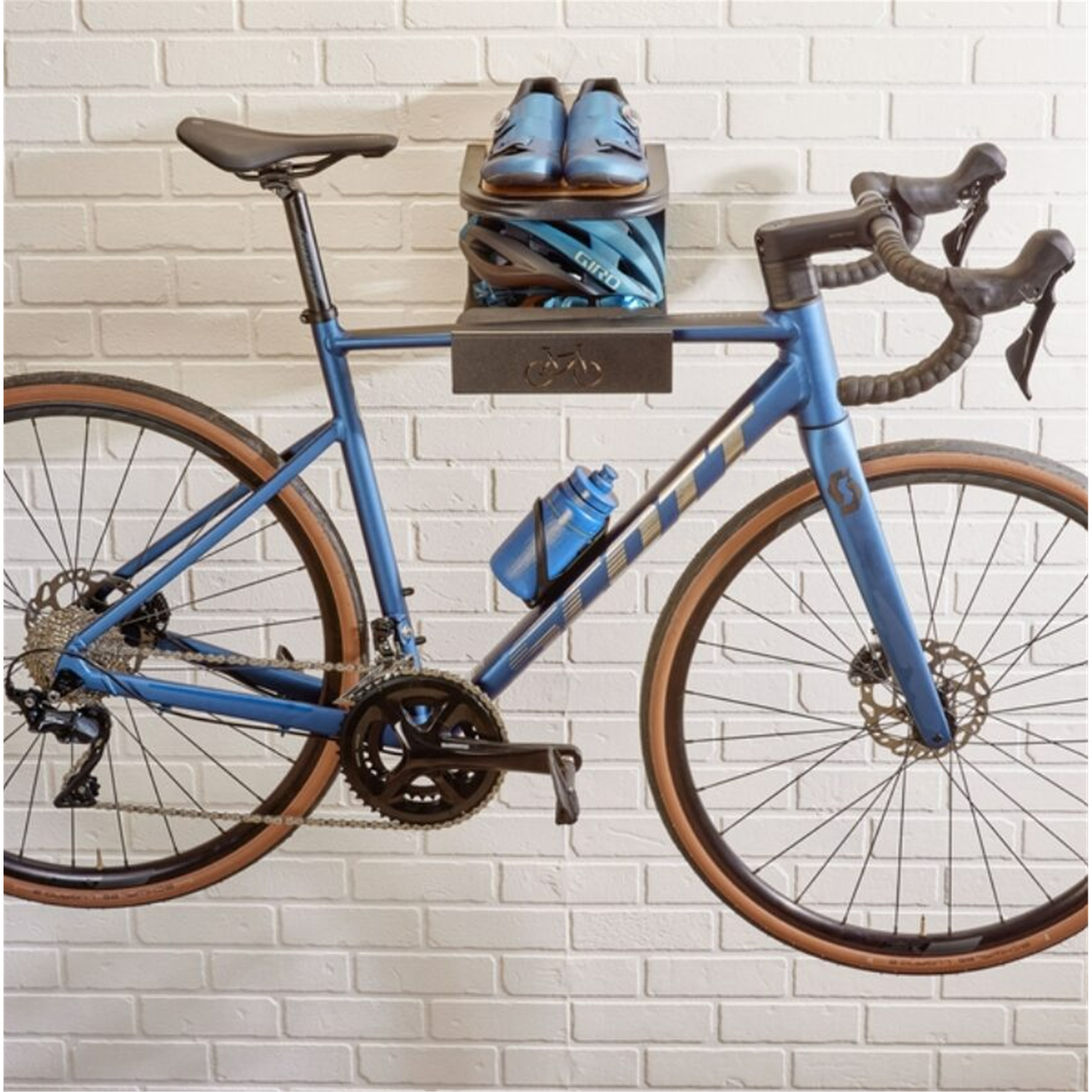 Support Vélo Mural En Bois ROCKBROS - Style Banane Pour Pneus 23-30C