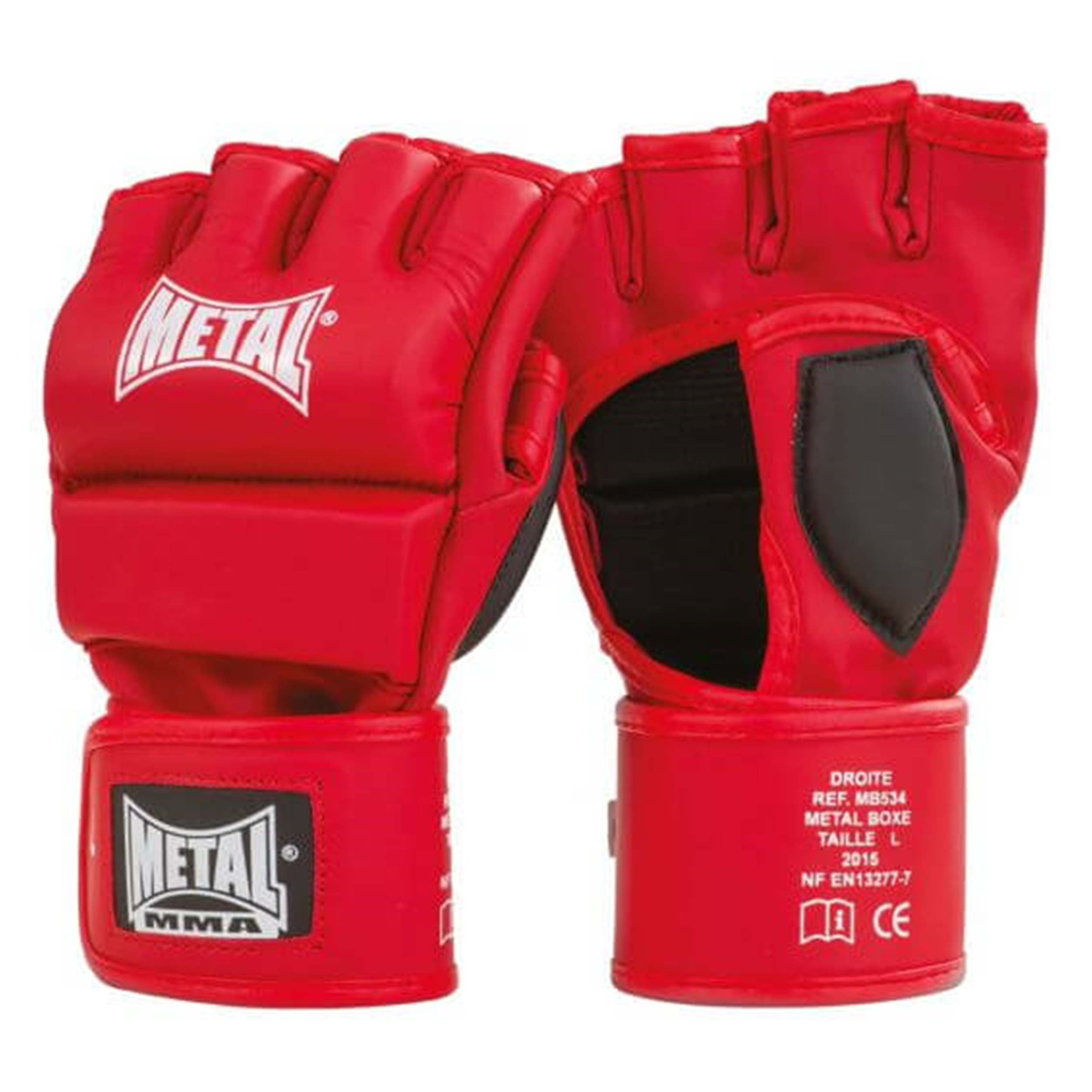 Gants mma rouge metalboxe - MMA - METAL BOXE- Clubs - Entreprises - Collectivités - Associations