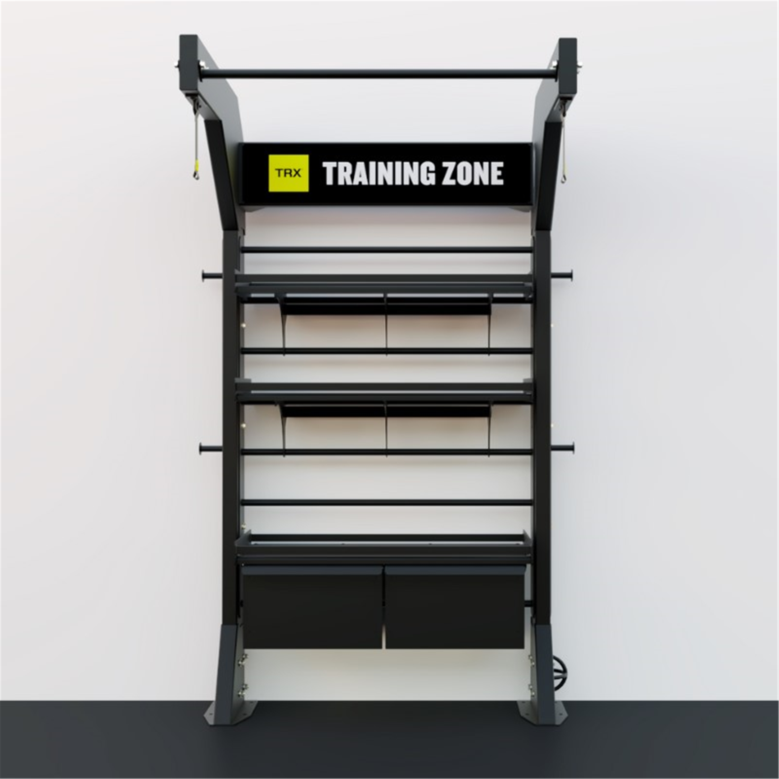 Rack de cross training multifonction avec accessoires - trx single bay package noir - Appareils de Musculation - TRX- Clubs - Entreprises - Collectivités - Associations